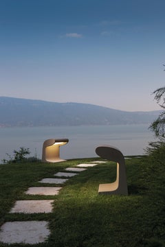 Le Corbusier 'Borne Béton Grande' Outdoor Floor Lamp for Nemo