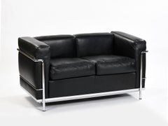 Le Corbusier & Cassina - Sofa LC2 Black Leather