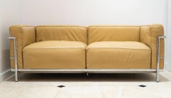Le Corbusier & Cassina - Sofa LC3 Camel Gold Leather