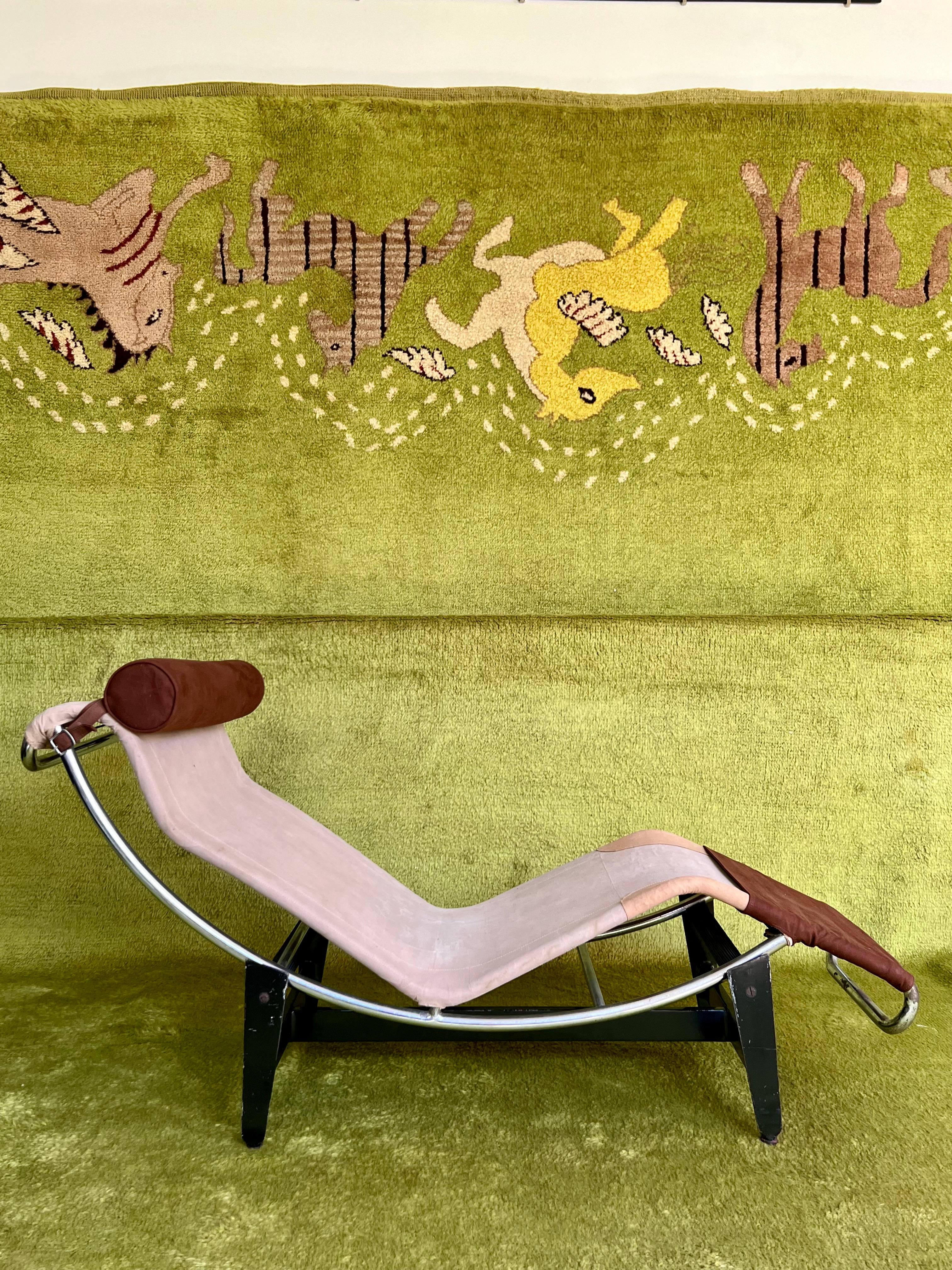 Milieu du XXe siècle Le Corbusier, Charlotte Perriiand et Pierre Jeanneret, chaise longue B306 en vente