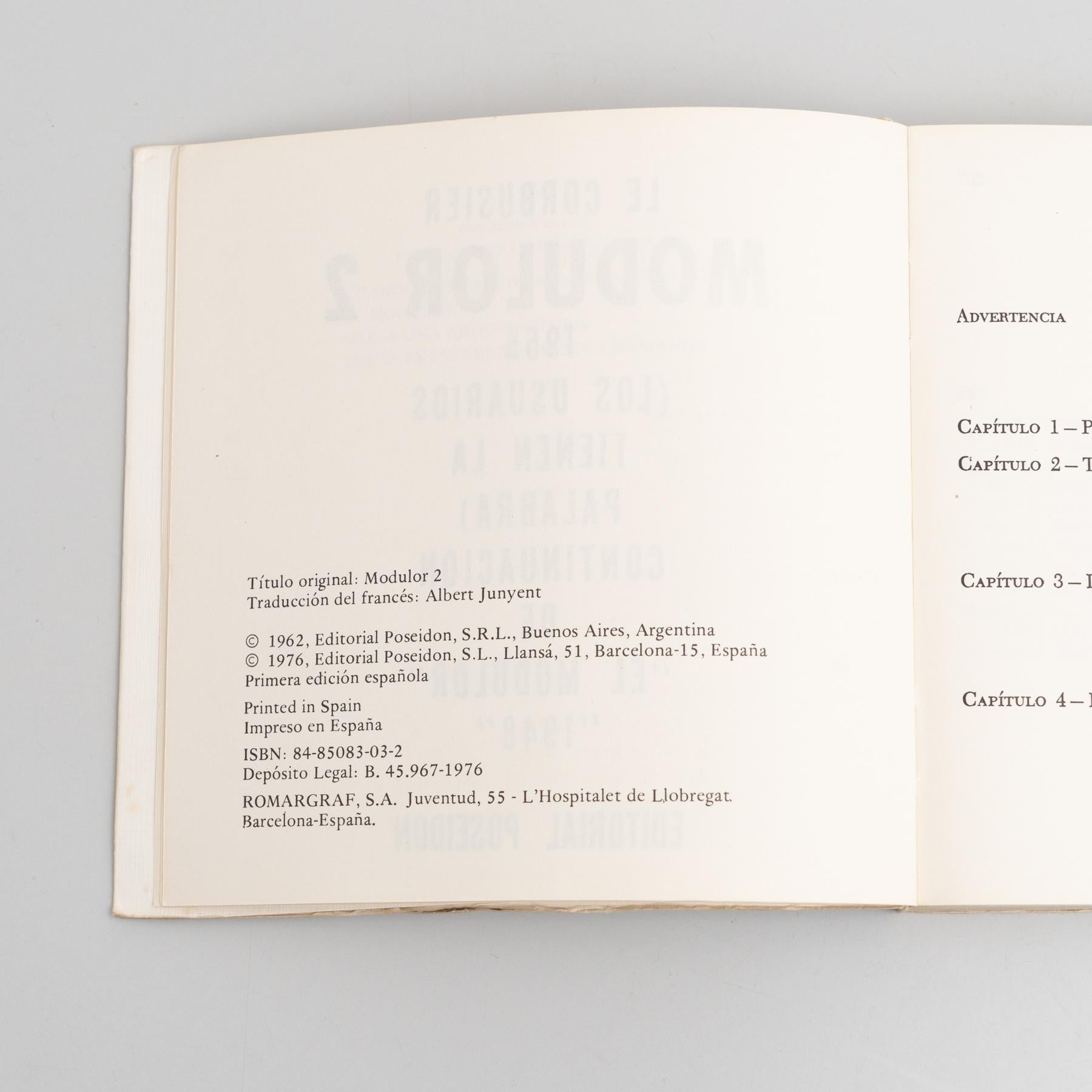 Le Corbusier Der Modulor 2 Book, 1955 For Sale 2