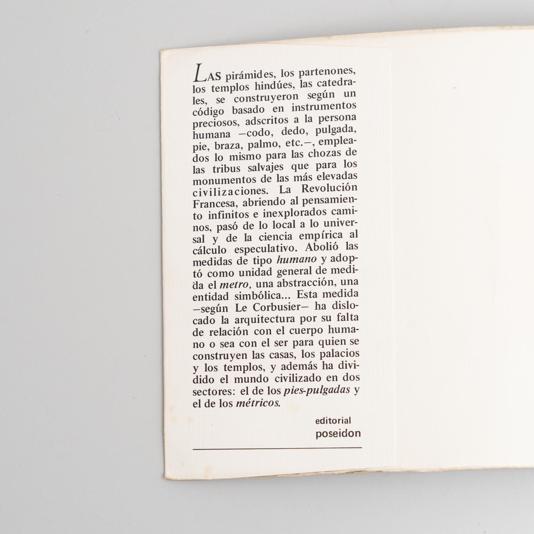 Late 20th Century Le Corbusier Der Modulor 2 Book, 1955 For Sale