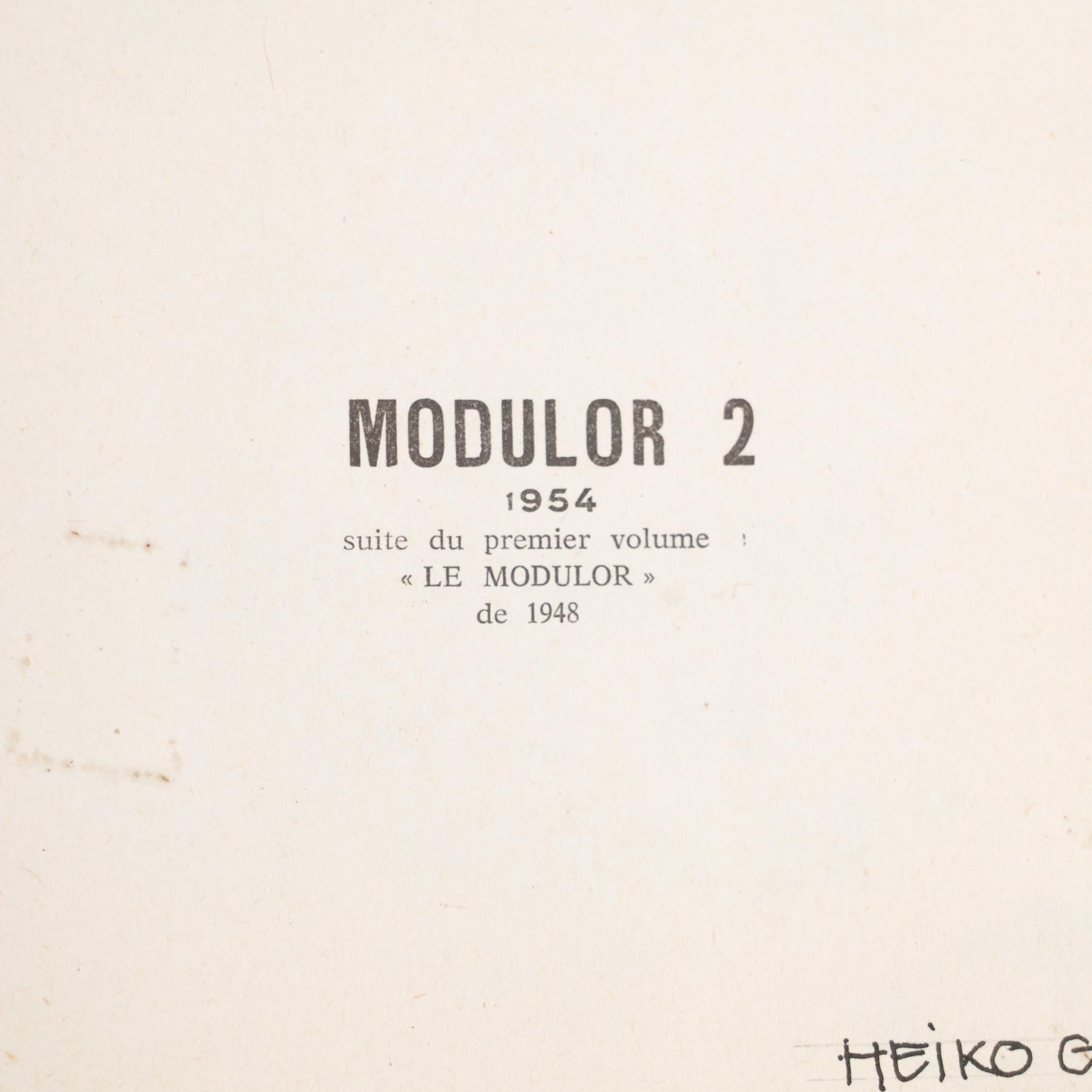 Le Corbusier Der Modulor 2 Book, 1955 In Good Condition For Sale In Barcelona, Barcelona