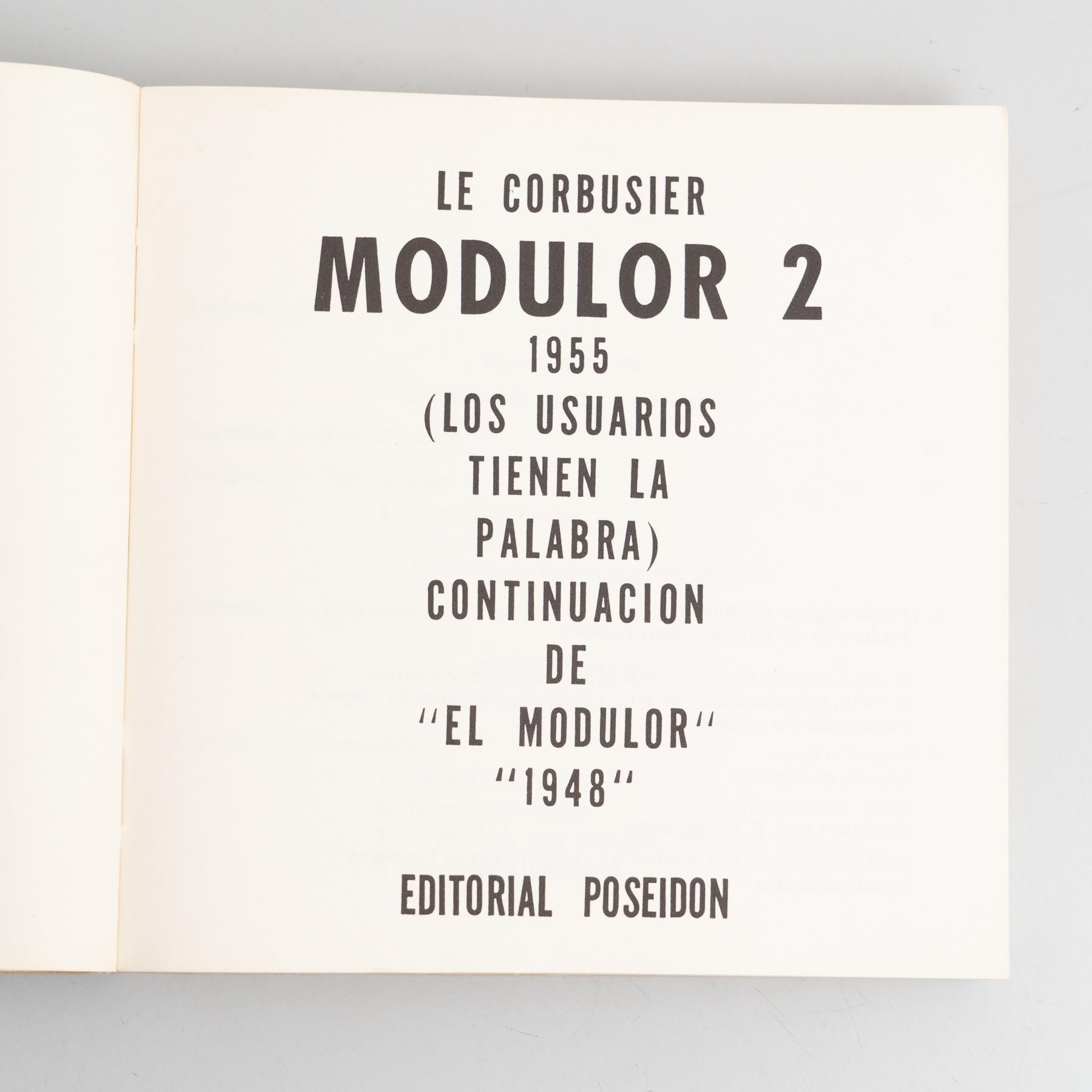 Le Corbusier Der Modulor 2 Book, 1955 For Sale 1