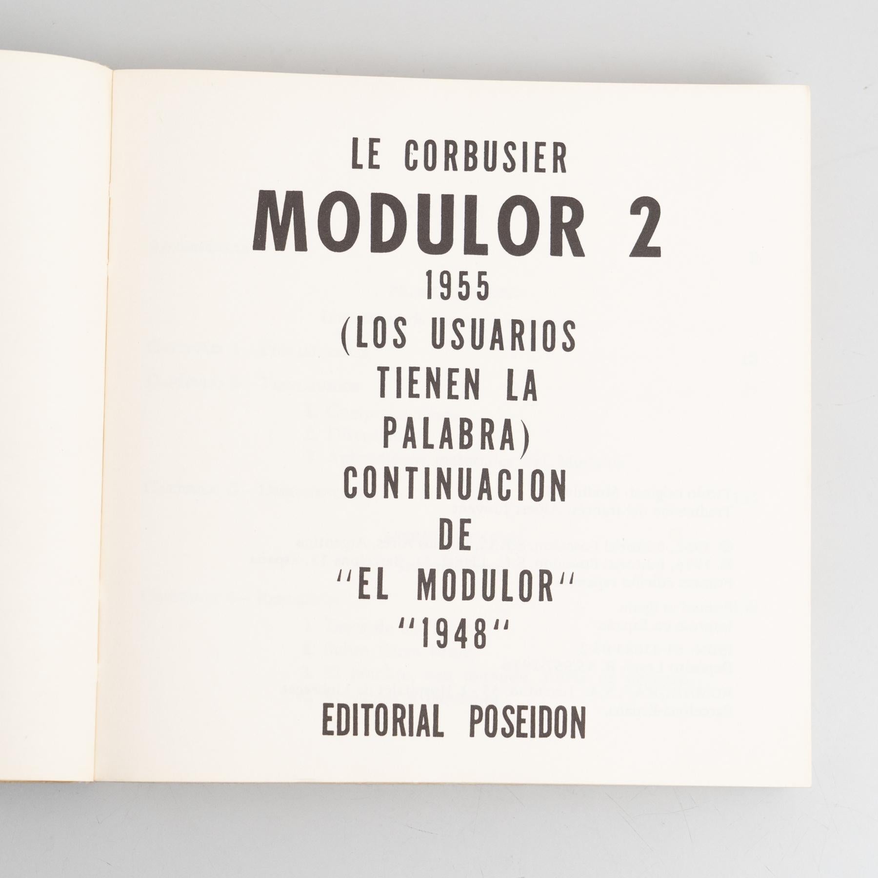 Late 20th Century Le Corbusier Der Modulor 2 Book, 1955 For Sale