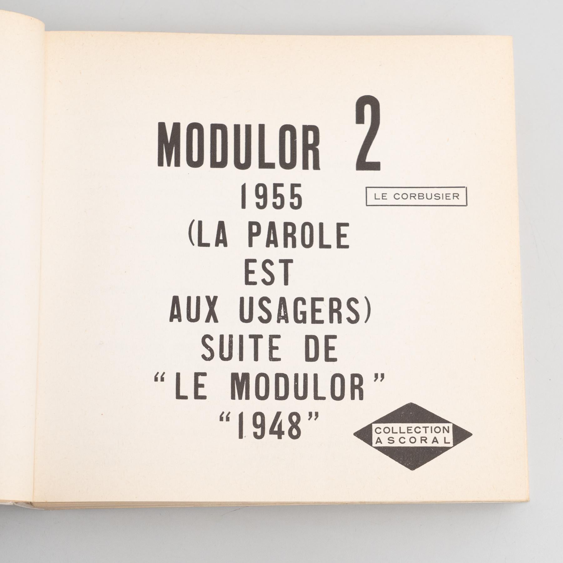 Mid-20th Century Le Corbusier Der Modulor 2 Book, 1955 For Sale