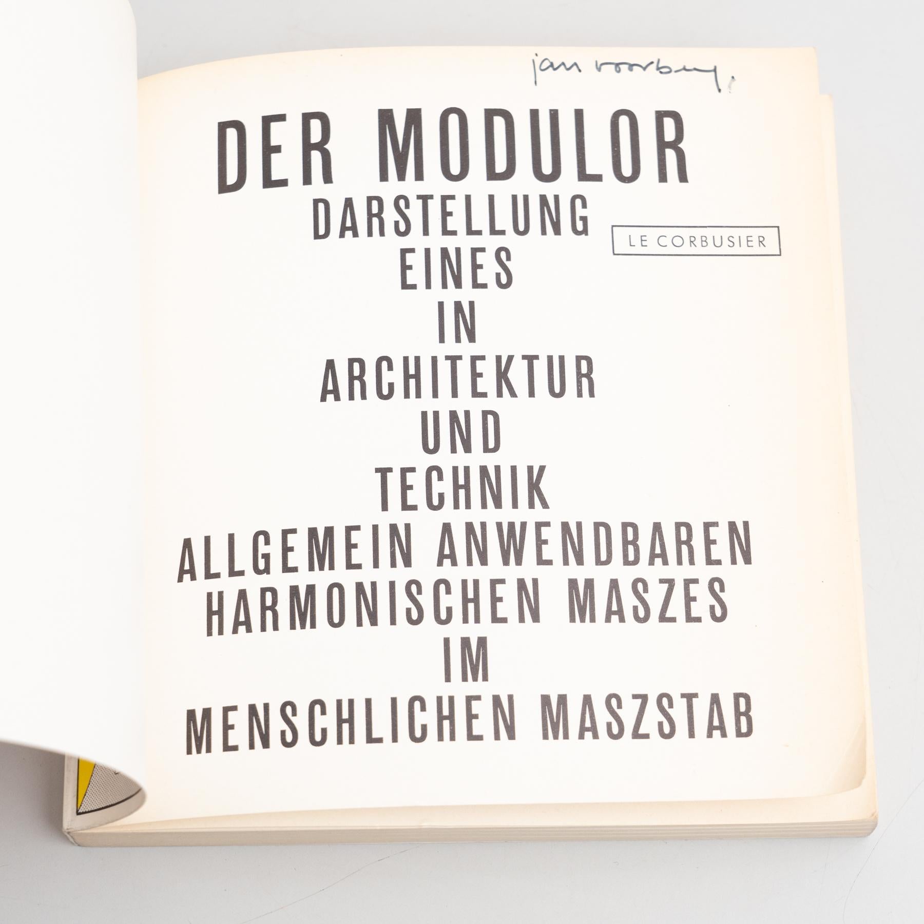 Le Corbusier Der Modulor Book, 1956 For Sale 3