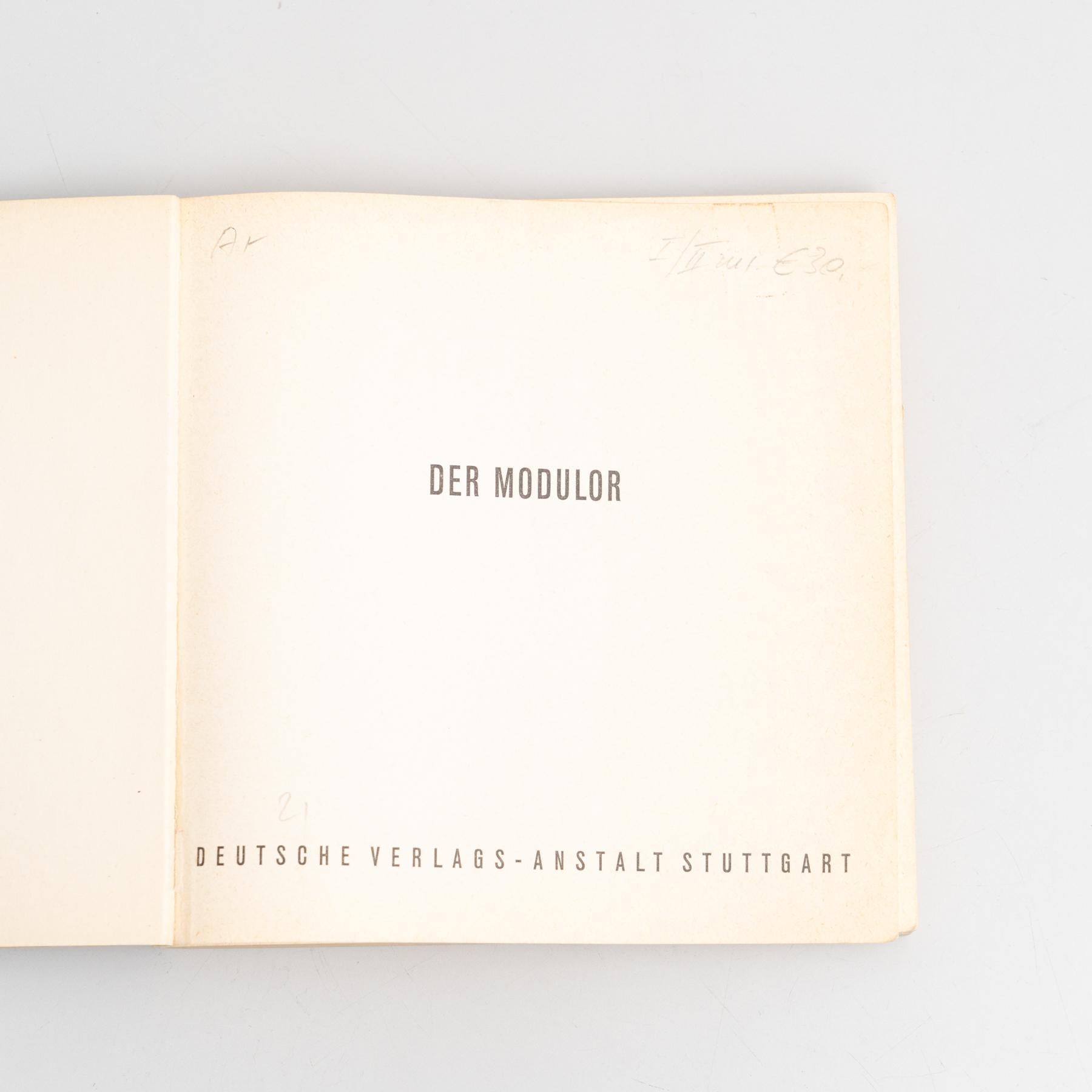 Le Corbusier Der Modulor Book, 1956 For Sale 6