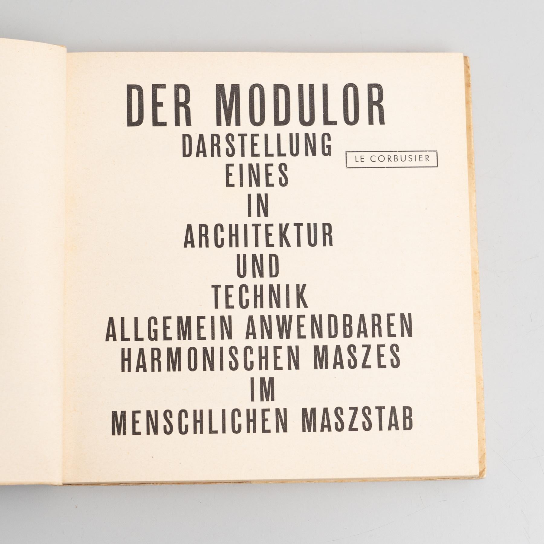 Le Corbusier Der Modulor Book, 1956 3