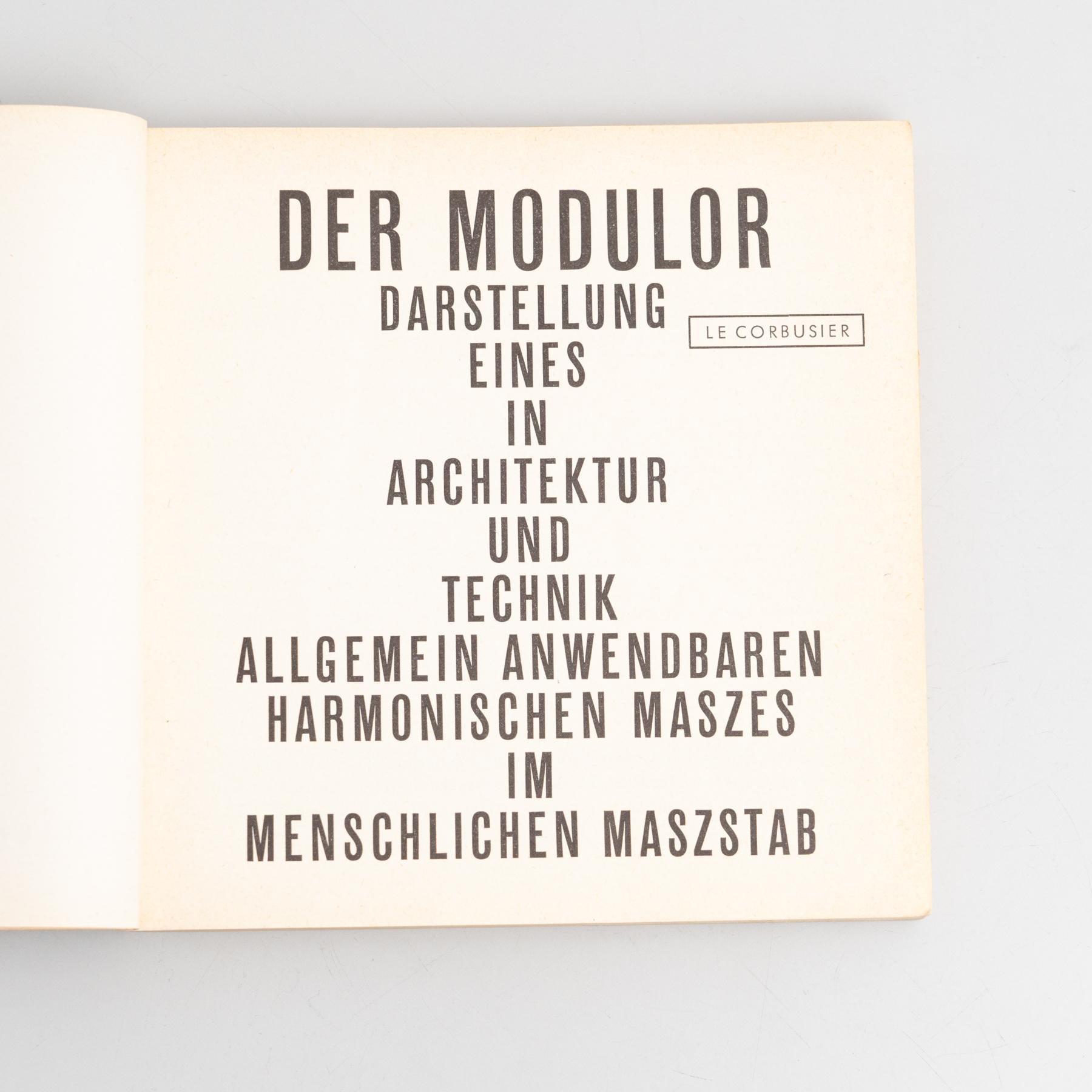 Le Corbusier Der Modulor Book, 1956 en vente 7