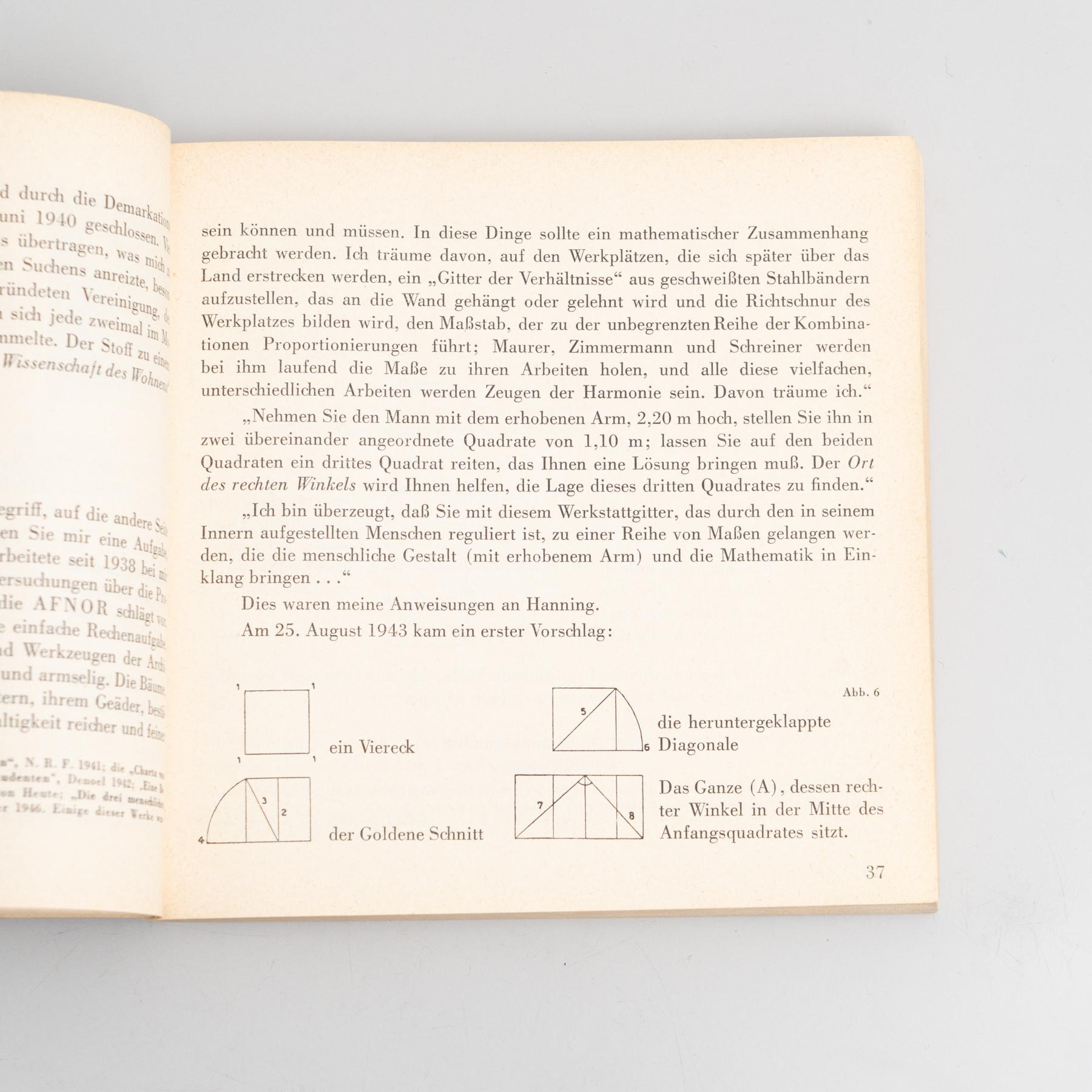 Le Corbusier Der Modulor Book, 1956 en vente 10