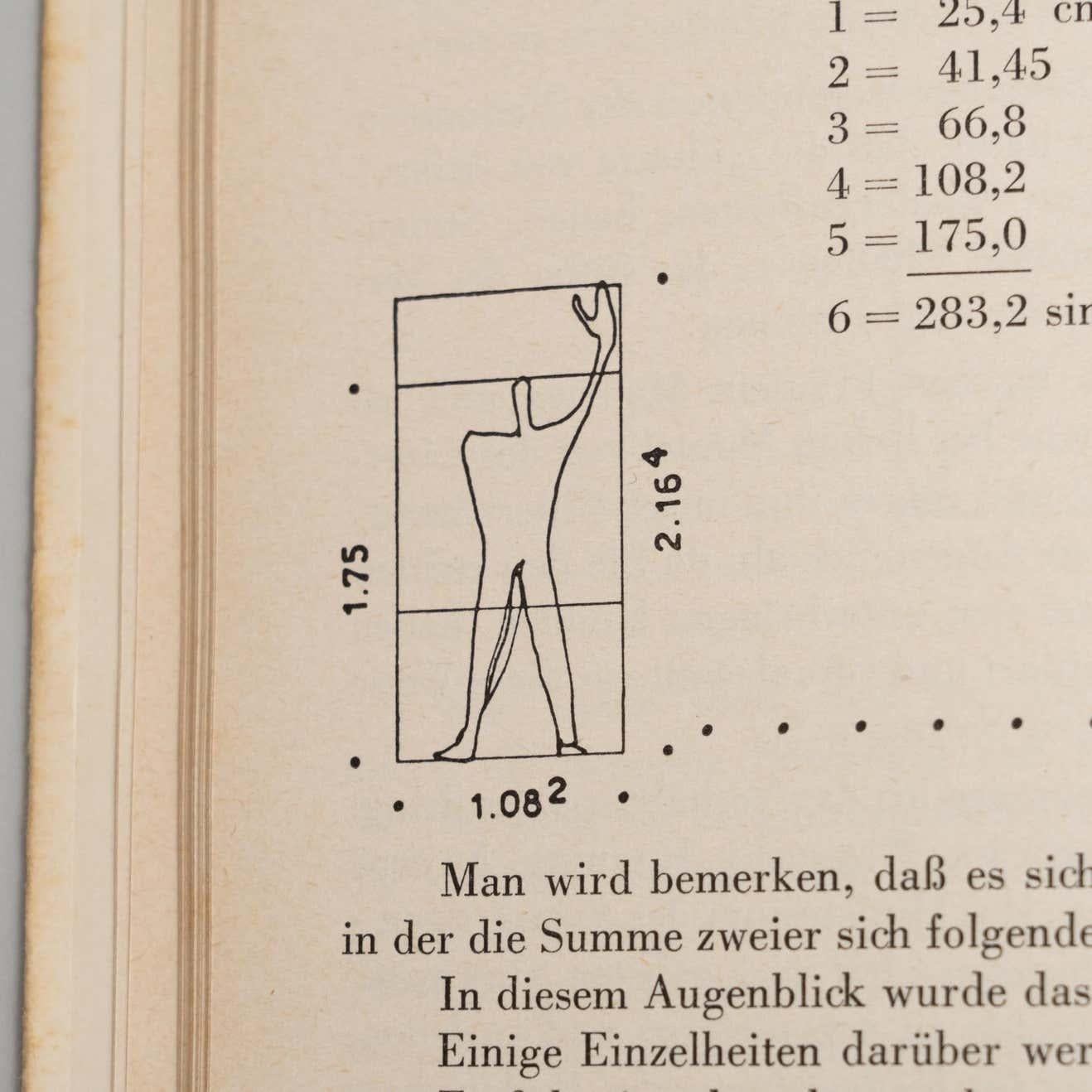 Le Corbusier Der Modulor Book, 1956 For Sale 10