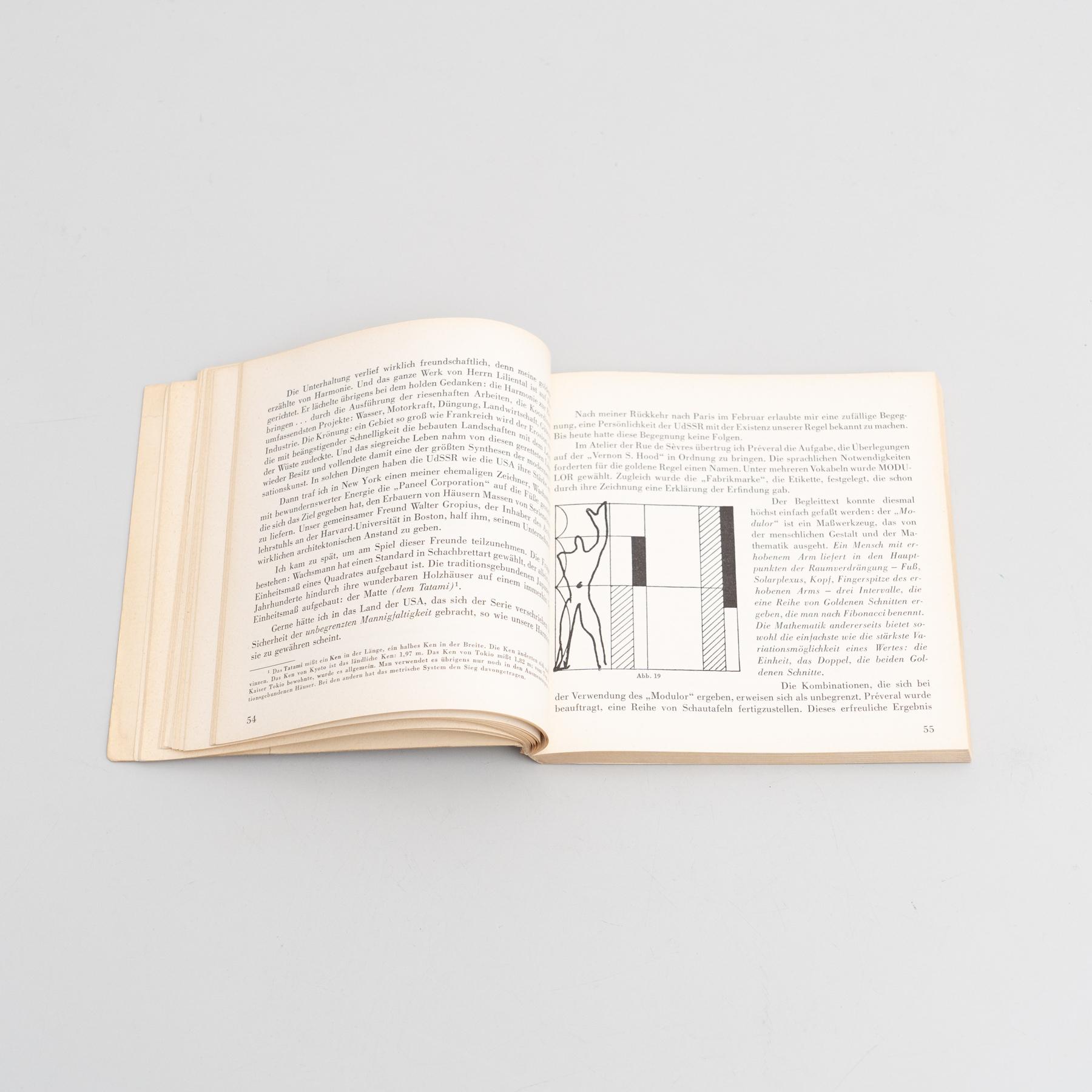 Le Corbusier Der Modulor Book, 1956 For Sale 12