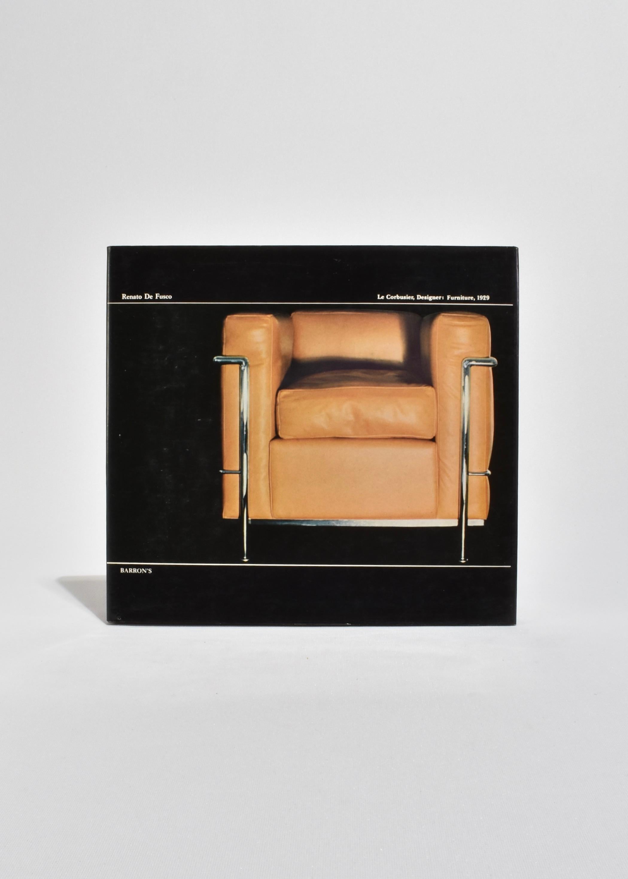 Vintage hardcover book featuring renowned designer, Le Corbusier. By Renato De Fusco, published by Barron’s Educational Series in 1977. First edition, 95 pages.

“An essential document in the history of modern design, this volume offers a clear