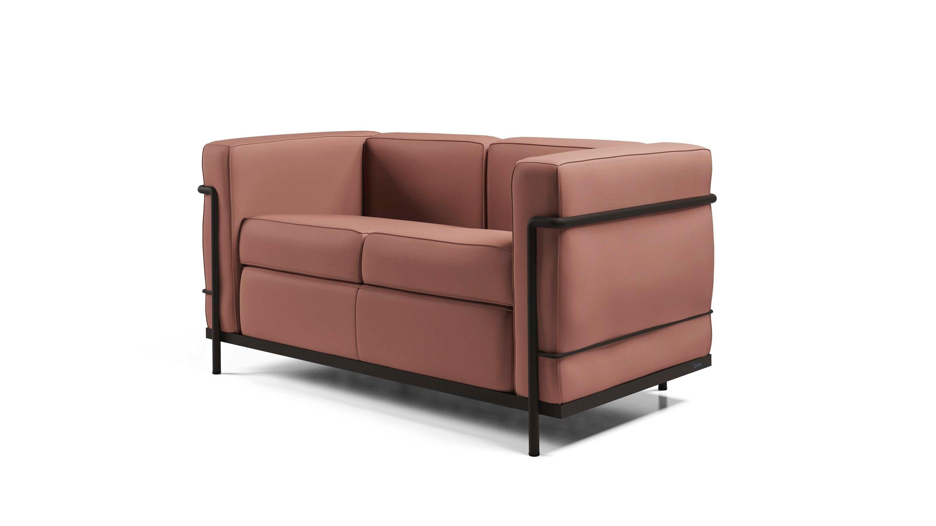 Mid-Century Modern Le Corbusier Fauteuil Grand Confort, Petit Modèle, Deux Places, Durable en vente