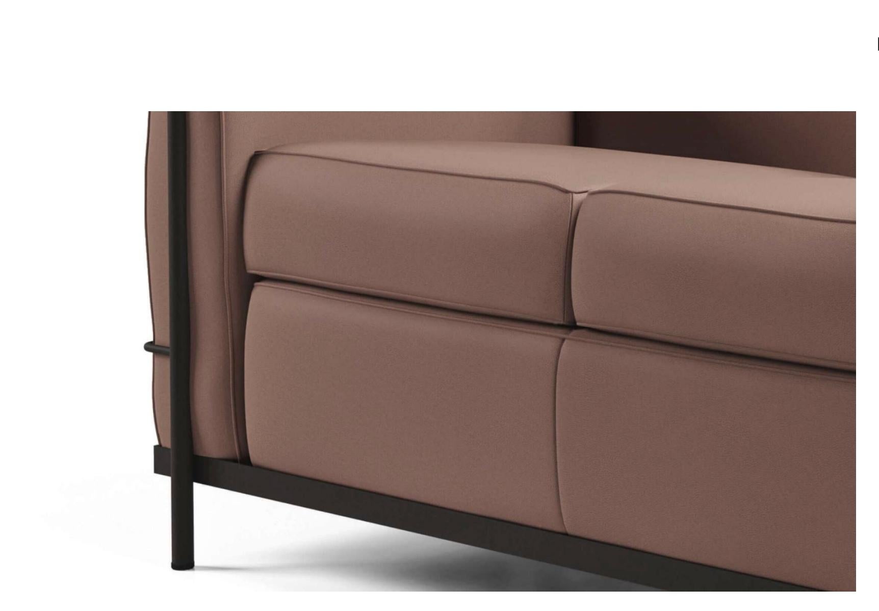 Polyester Le Corbusier Fauteuil Grand Confort, Petit Modèle, Deux Places, Durable en vente