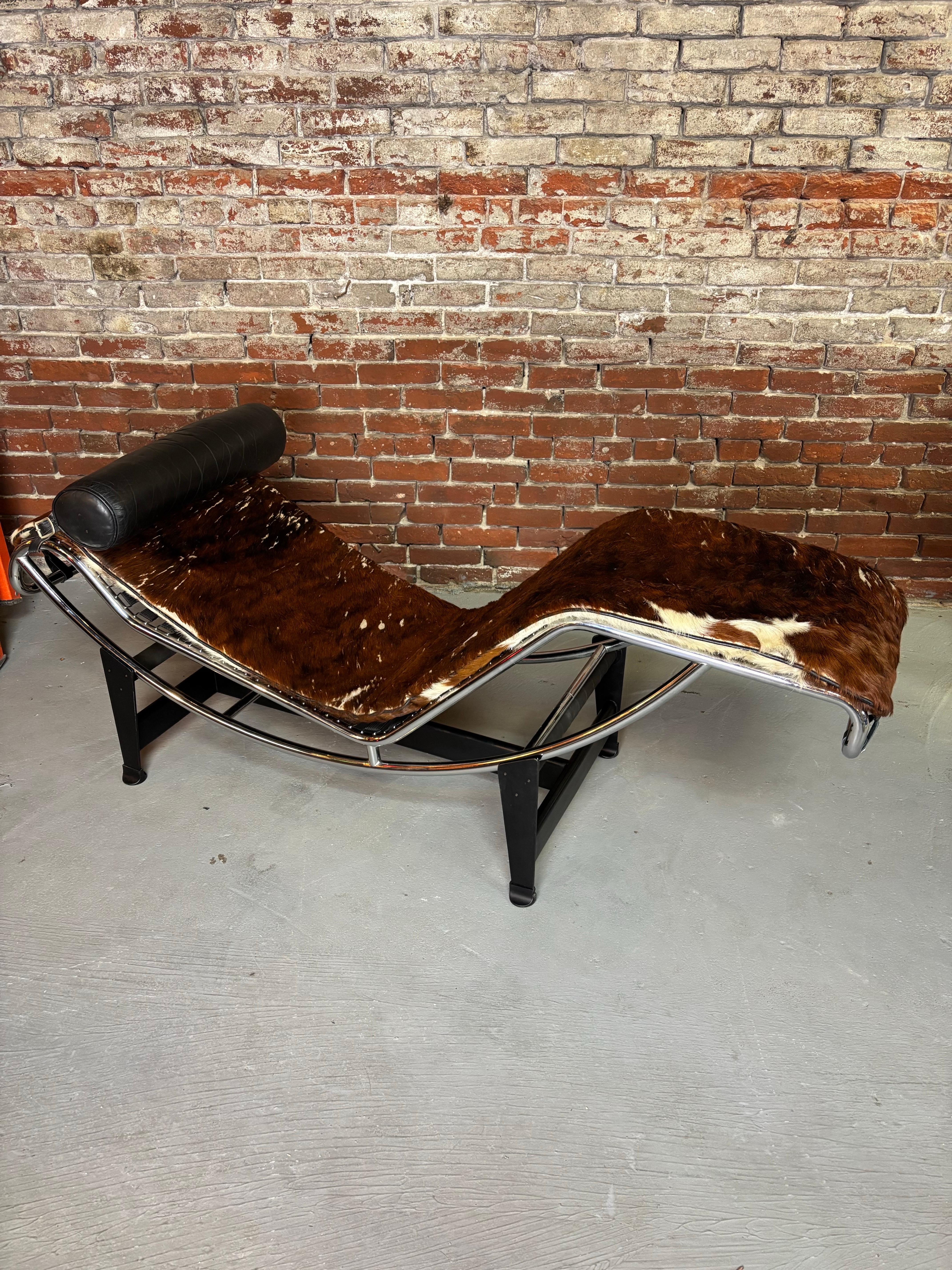 Late 20th Century Le Corbusier for Cassina LC-4 Chaise Lounge
