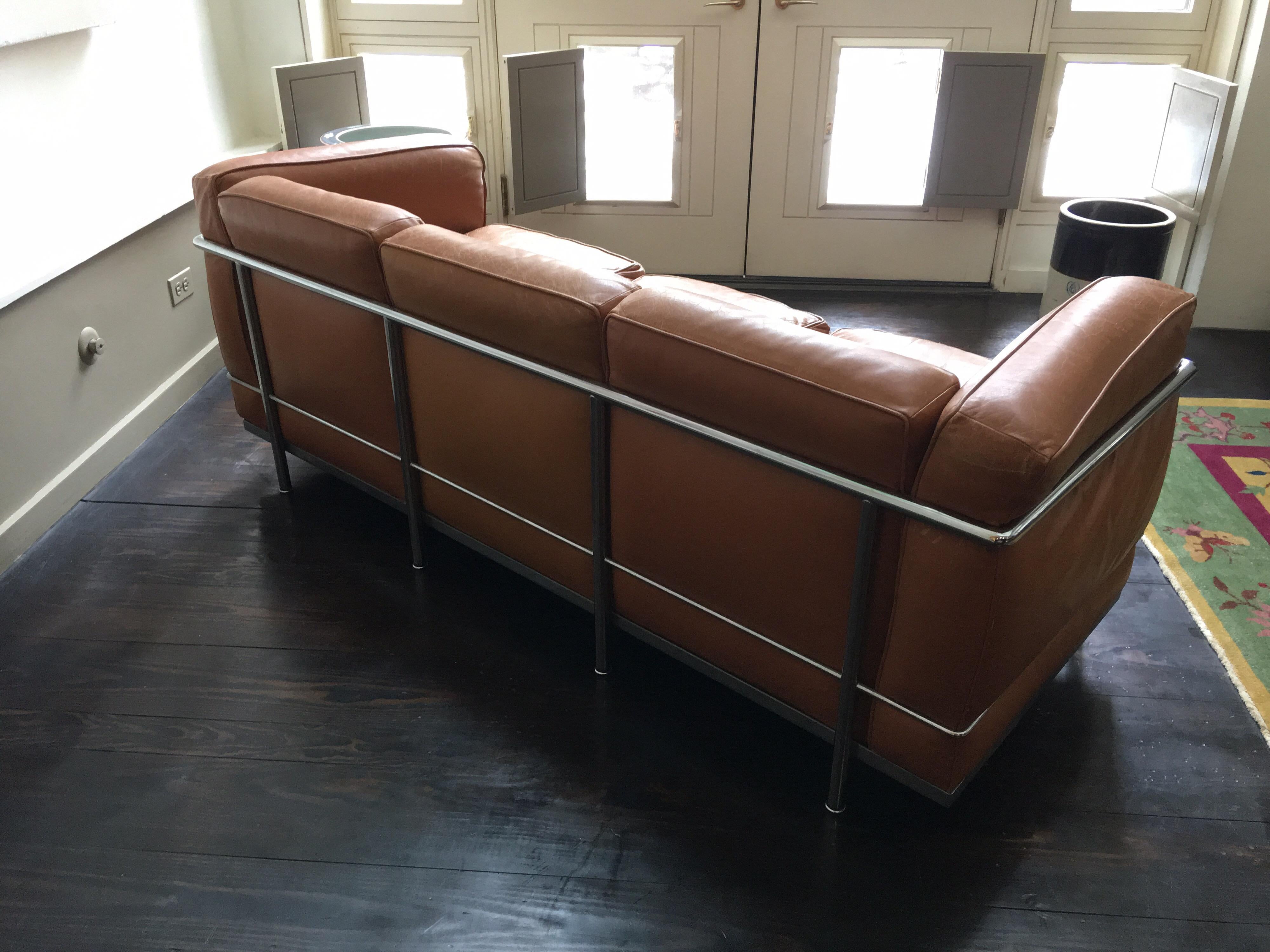 Leather Le Corbusier for Cassina LC2 Sofa 2 AVAILABLE!!