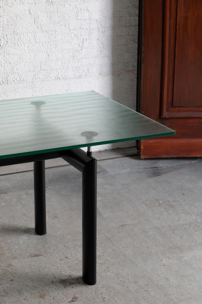 Scandinavian Modern Le Corbusier for Cassina LC6 Dining Table, Italy 1980s