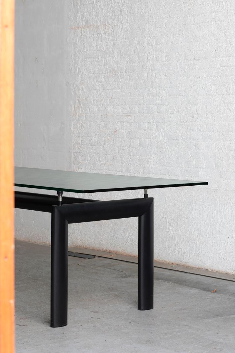 Italian Le Corbusier for Cassina LC6 Dining Table, Italy 1980s