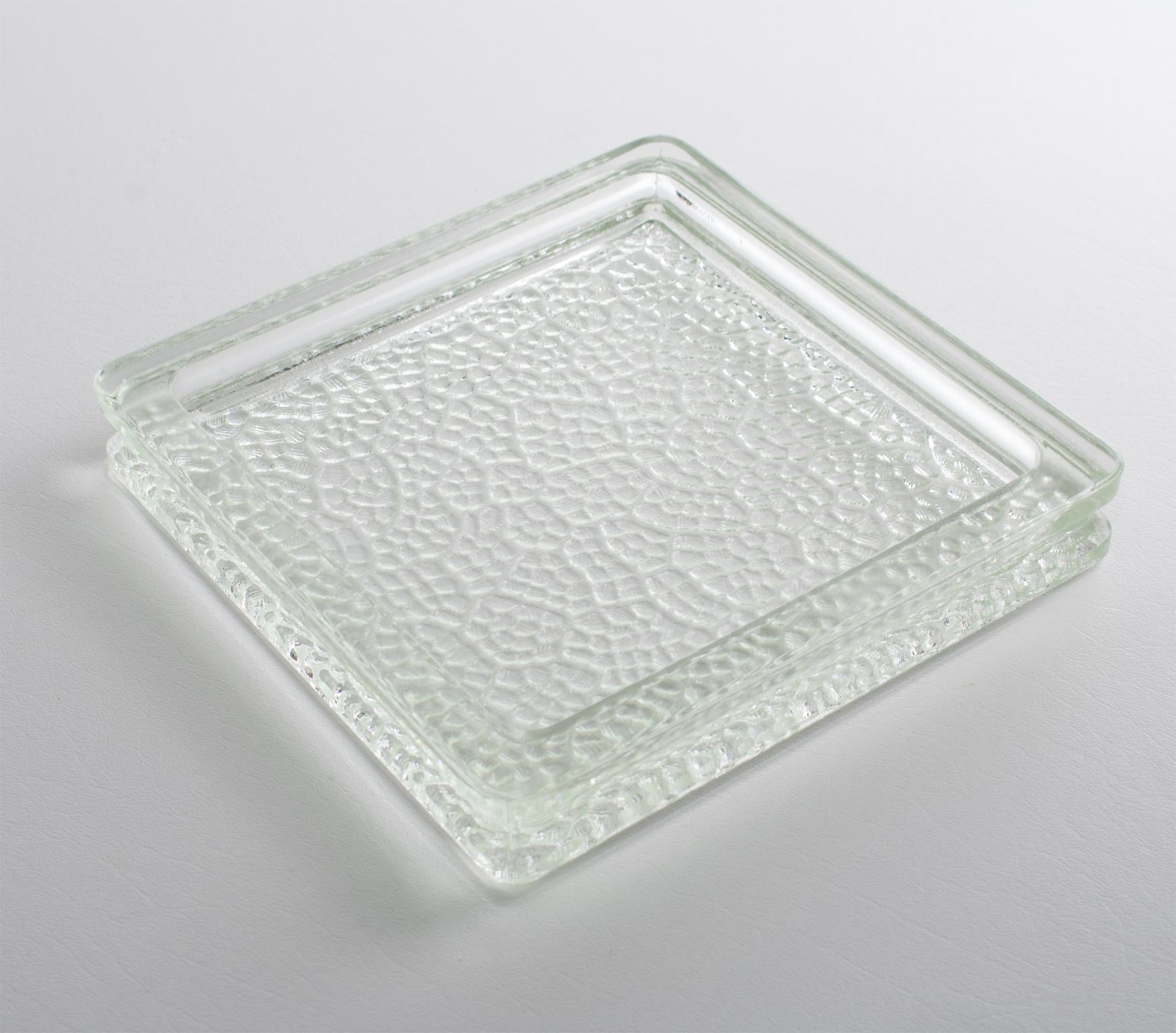 Bol attrape-t-tout en verre moderne du milieu du siècle dernier, Le Corbusier pour Lumax en vente 5