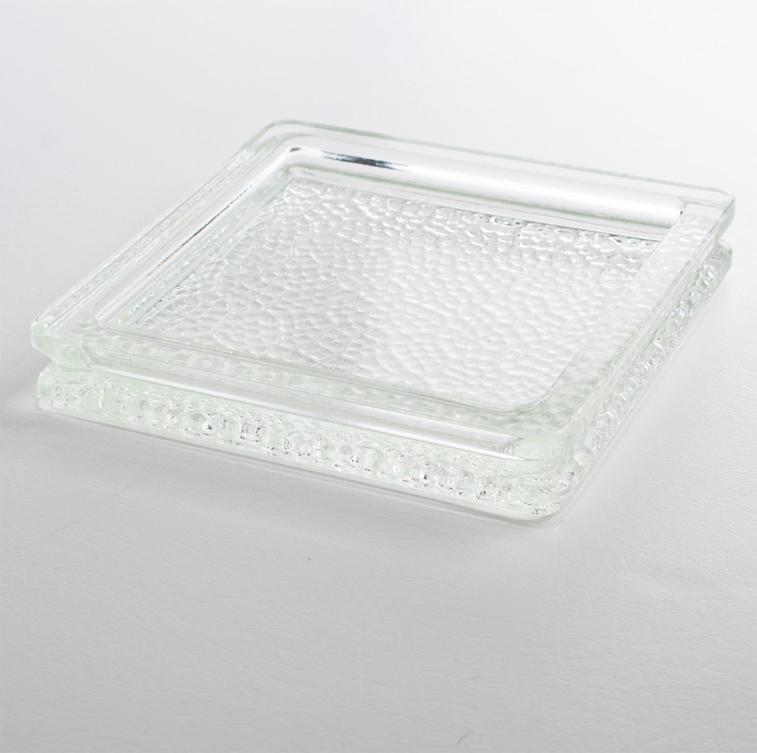 Milieu du XXe siècle Bol attrape-t-tout en verre moderne du milieu du siècle dernier, Le Corbusier pour Lumax en vente