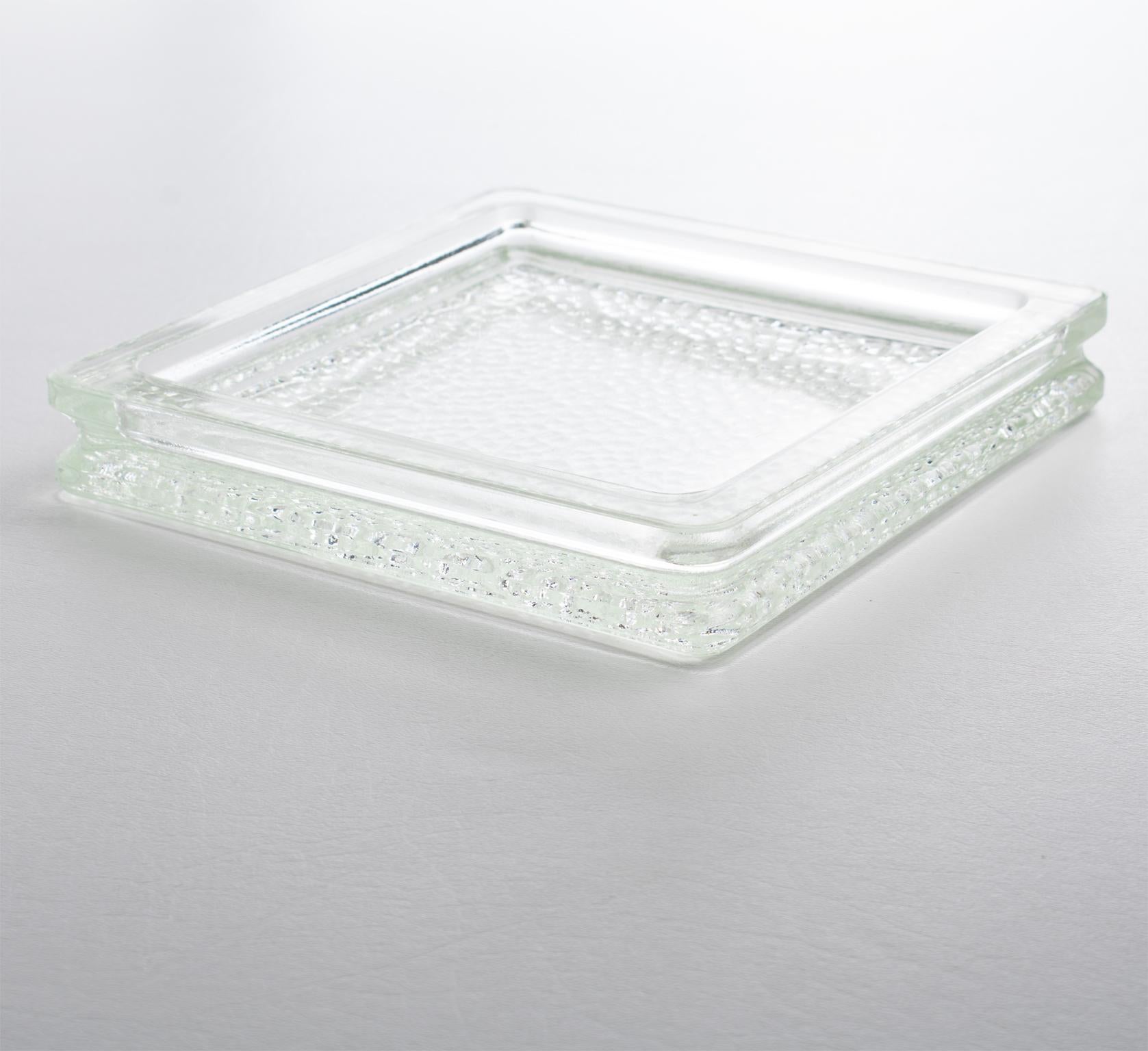 Verre Bol attrape-t-tout en verre moderne du milieu du siècle dernier, Le Corbusier pour Lumax en vente