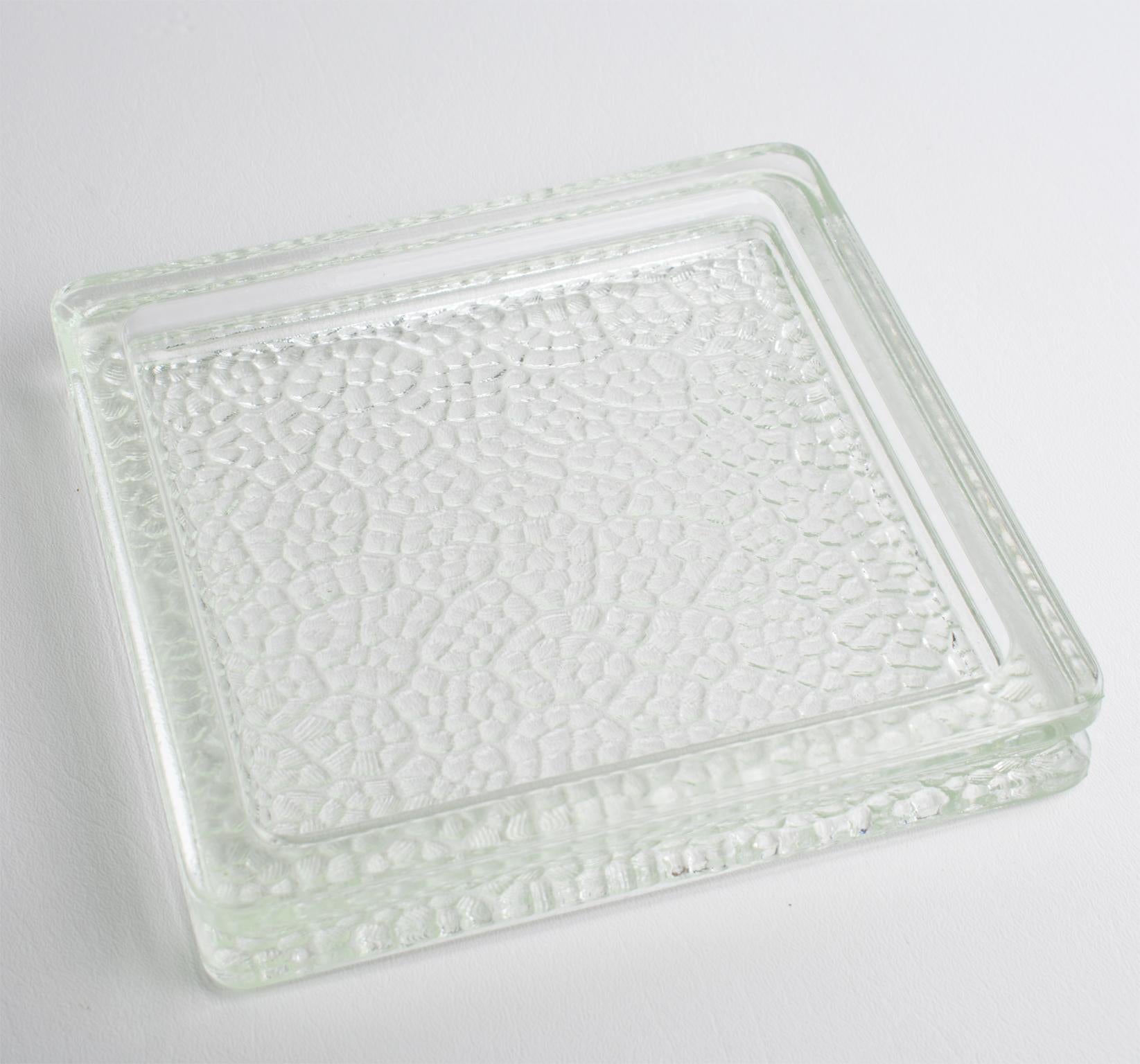 Bol attrape-t-tout en verre moderne du milieu du siècle dernier, Le Corbusier pour Lumax en vente 2