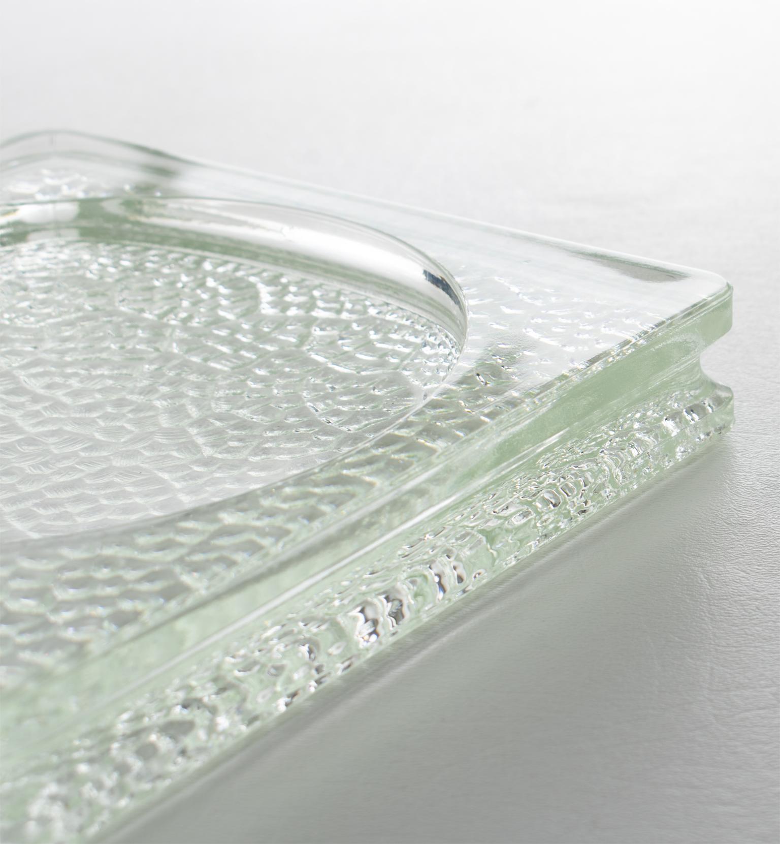 Le Corbusier für Lumax Moderner Glas-Schreibtisch aus der Mitte des Jahrhunderts Tidy, Catchall-Schale im Angebot 4
