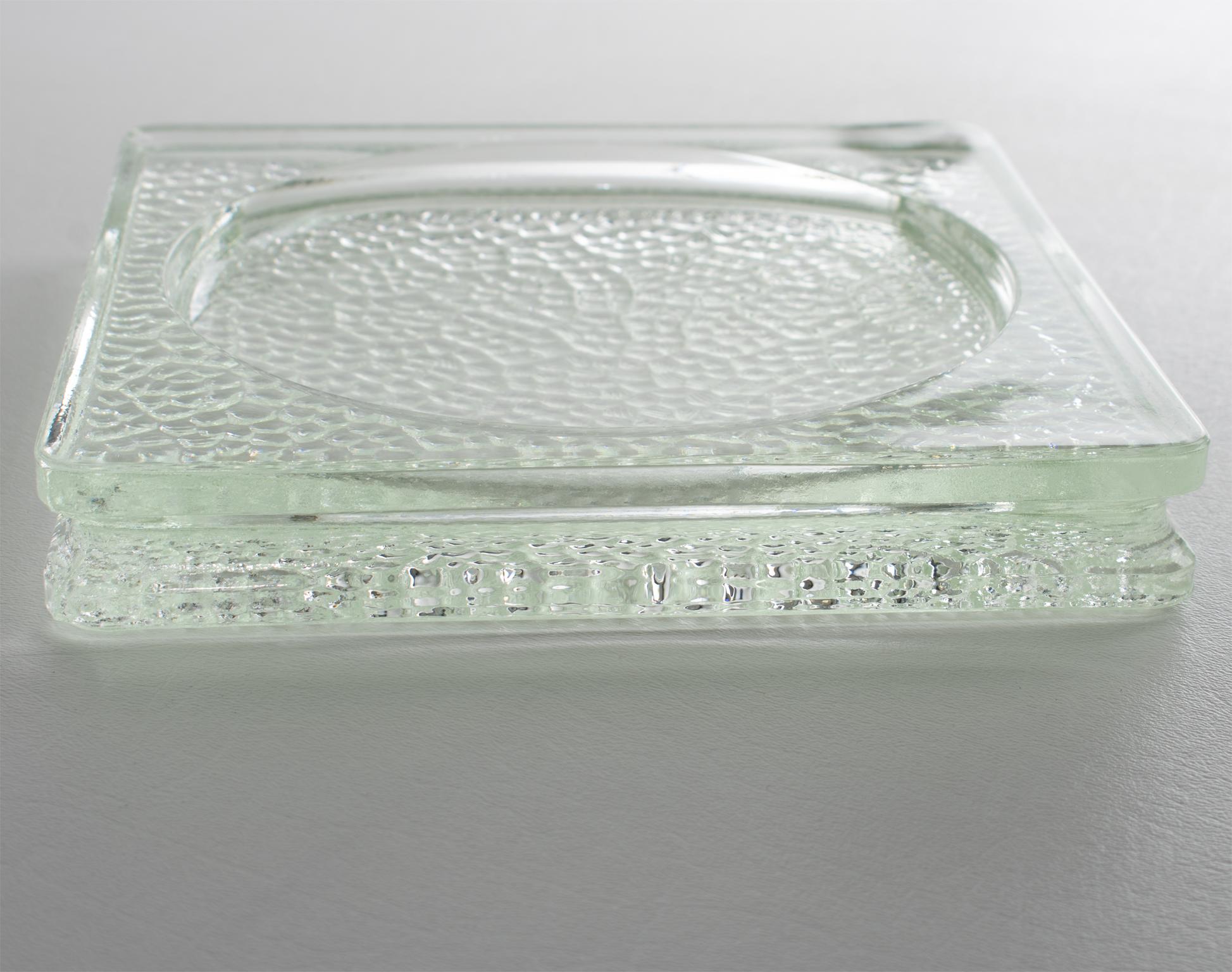Le Corbusier für Lumax Moderner Glas-Schreibtisch aus der Mitte des Jahrhunderts Tidy, Catchall-Schale im Angebot 5