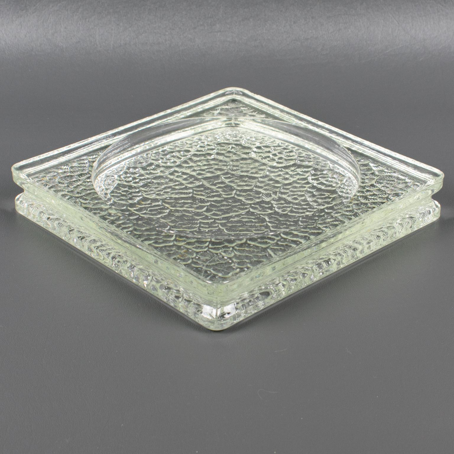 Le Corbusier for Lumax Mid-Century Modern Glass Desk Tidy, Catchall Bowl 1