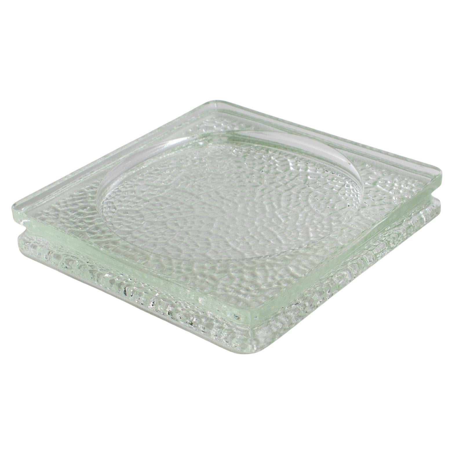 Le Corbusier for Lumax Mid-Century Modern Glass Desk Tidy, Catchall Bowl