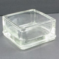 Le Corbusier for Lumax Molded Glass Desk Accessory Ashtray Catchall