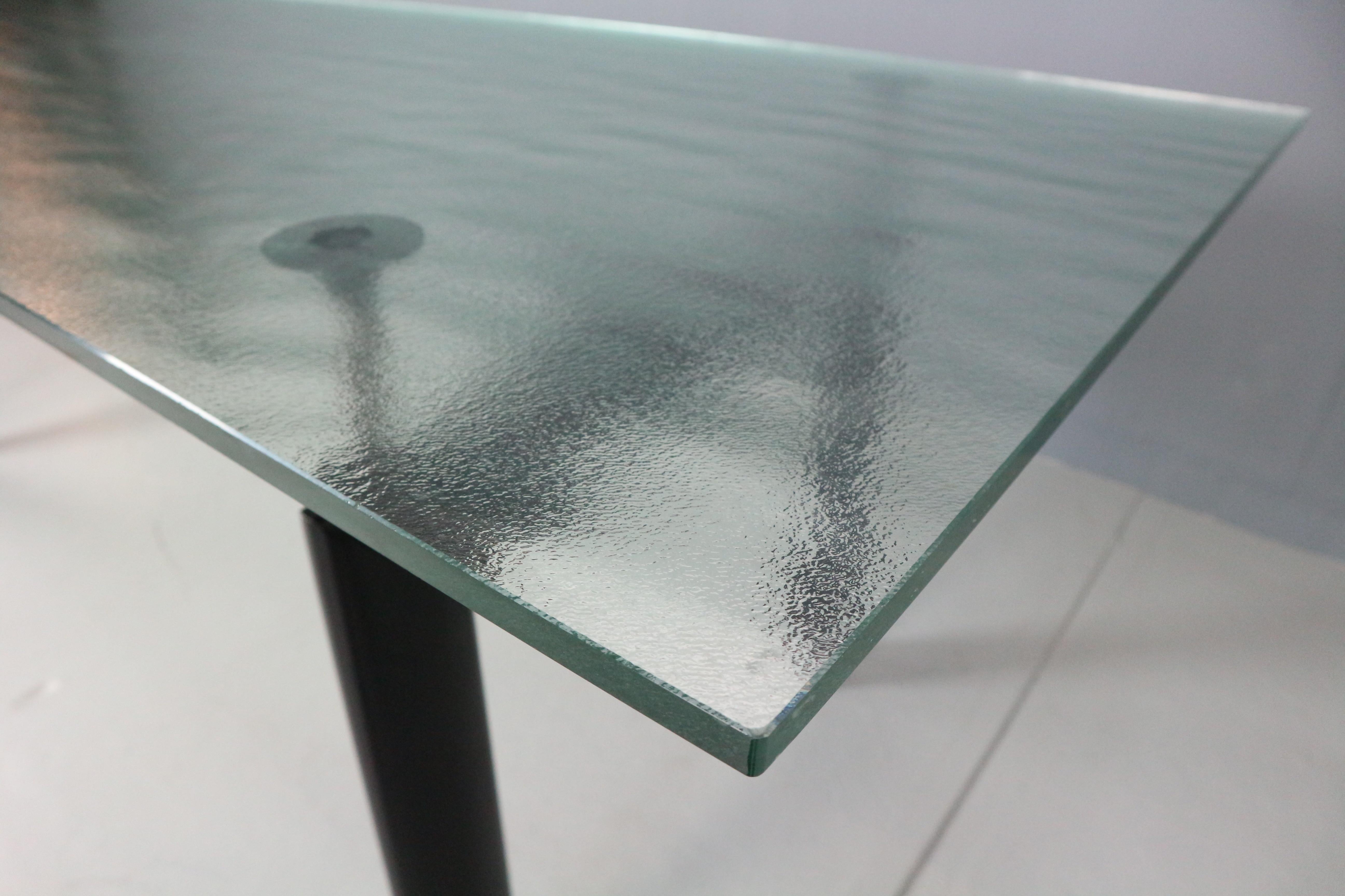 italien Table de salle à manger en verre Le Corbusier 'LC6' pour Cassina, 1970 Italie en vente