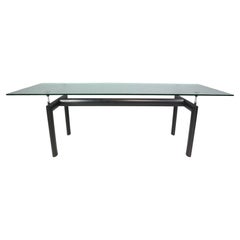 Used Le Corbusier Glass Dinning Table ‘LC6’ For Cassina, 1970s Italy