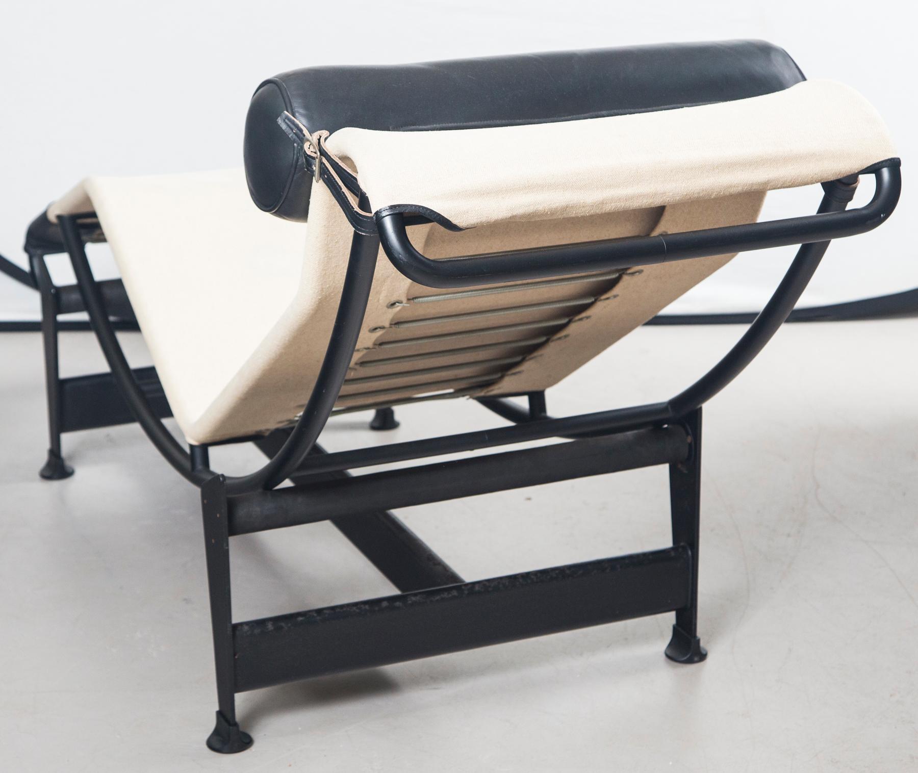 Swiss Le Corbusier, Jeanneret and Charlotte Perriand LC4 Chaise Lounge
