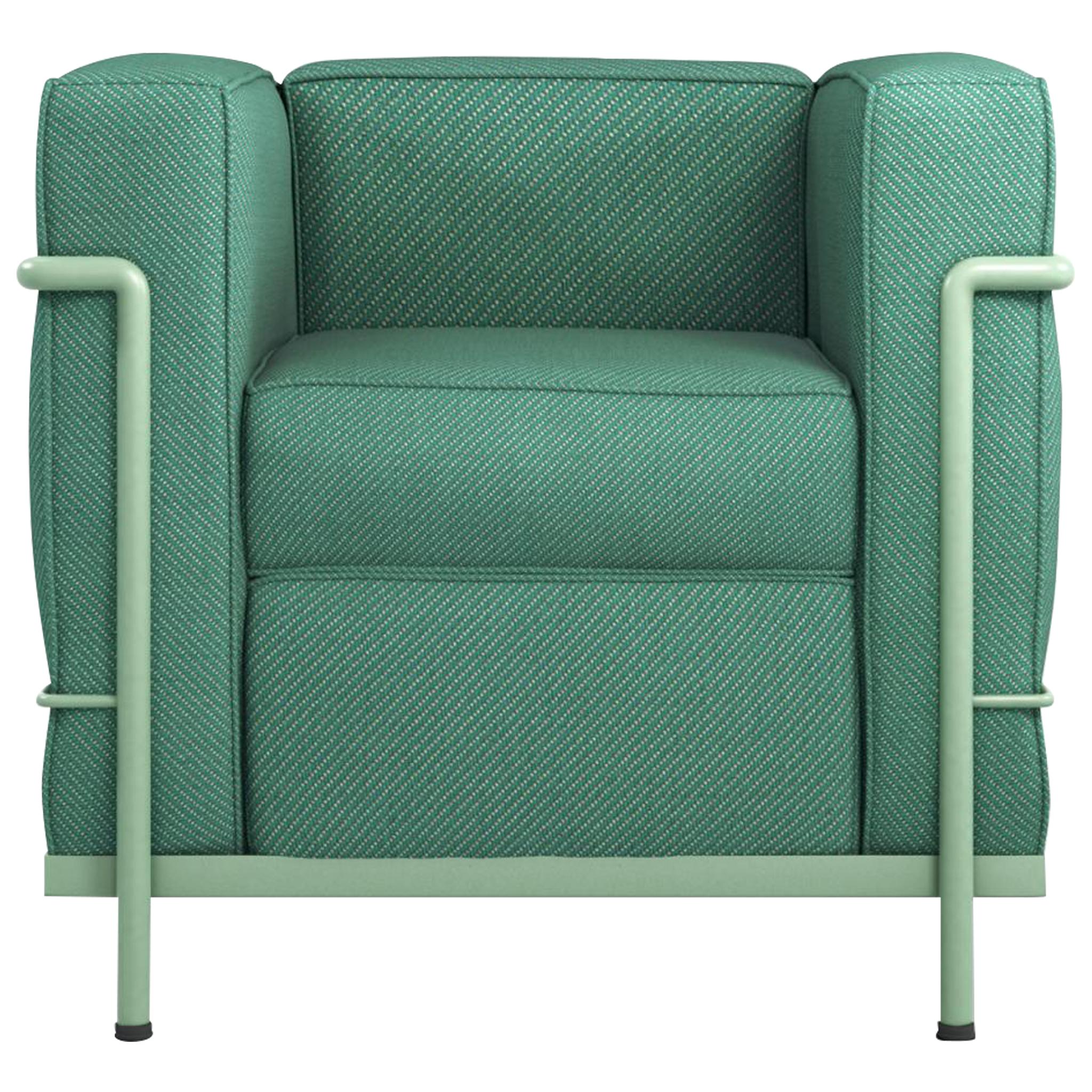 Le Corbusier, Jeanneret, Charlotte Perriand LC2 Poltrona Armchair by Cassina