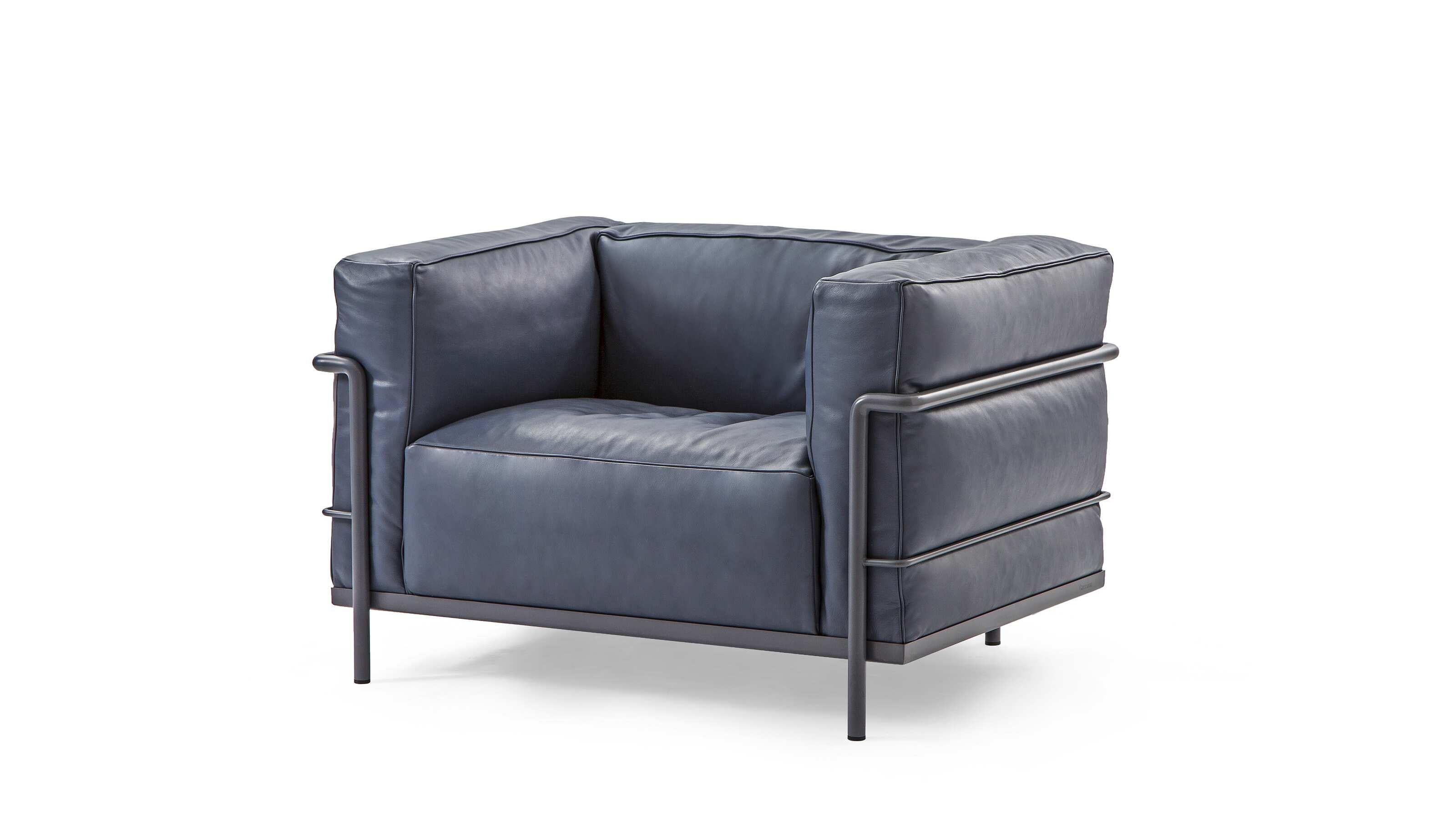 Mid-Century moderno Le Corbusier, Jeanneret, Charlotte Perriand LC3 Fauteuil Grand Confort in vendita