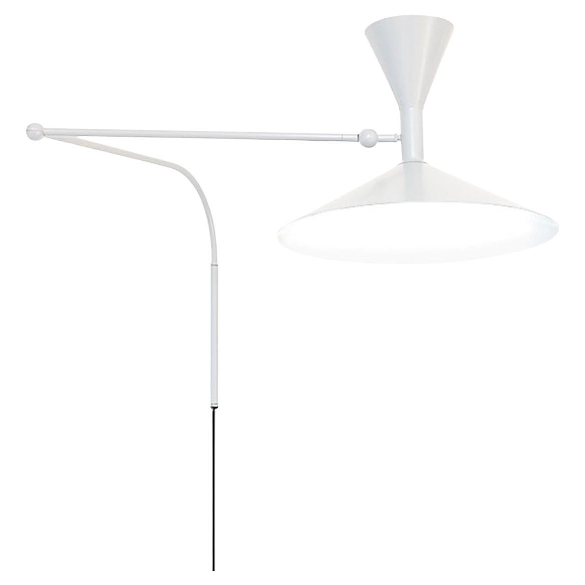 Le Corbusier 'Lampe de Marseille' Wall Lamp for Nemo in White For Sale