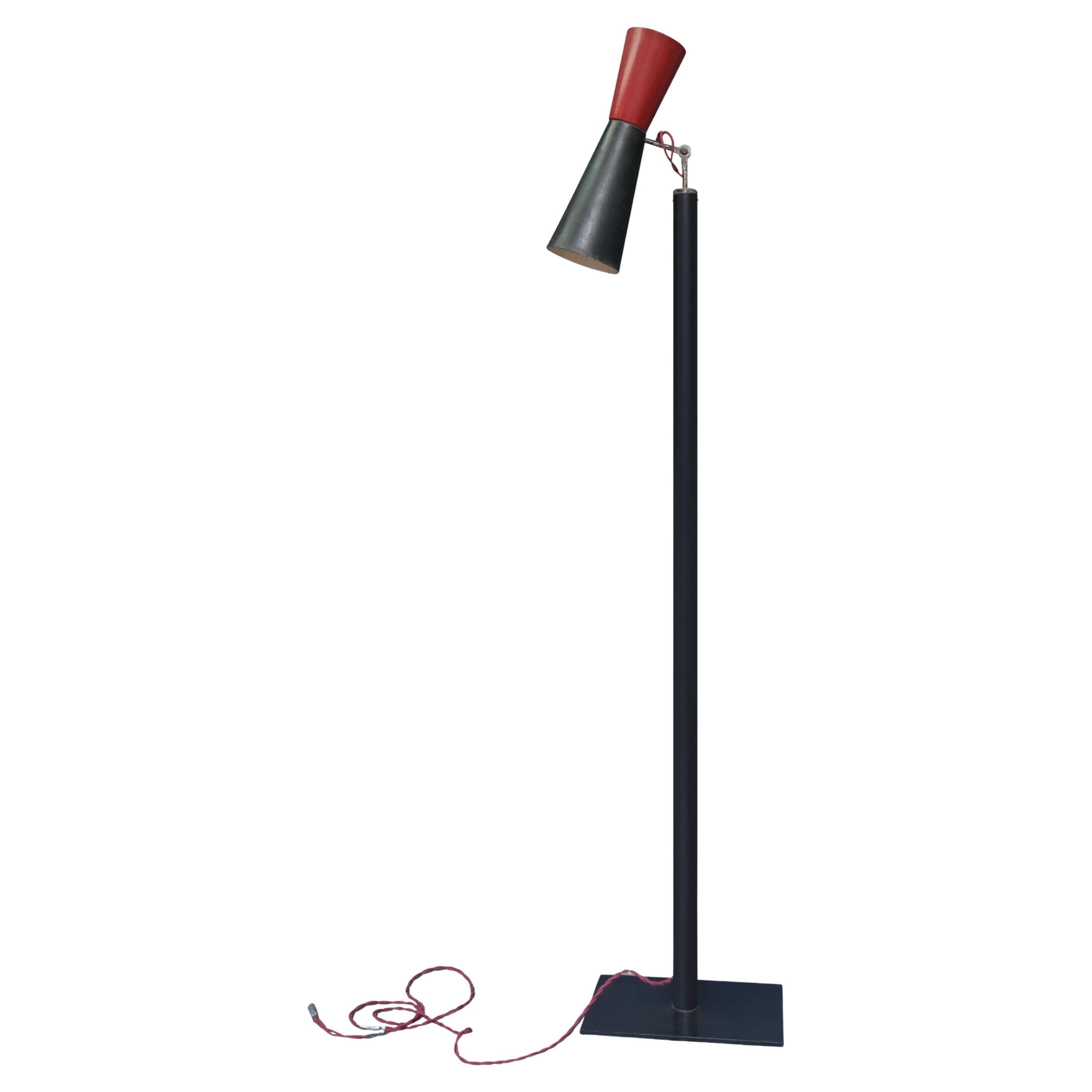 Le Corbusier LC-LU-02-A Lámpara/ Auténtica Lámpara de pie diábolo