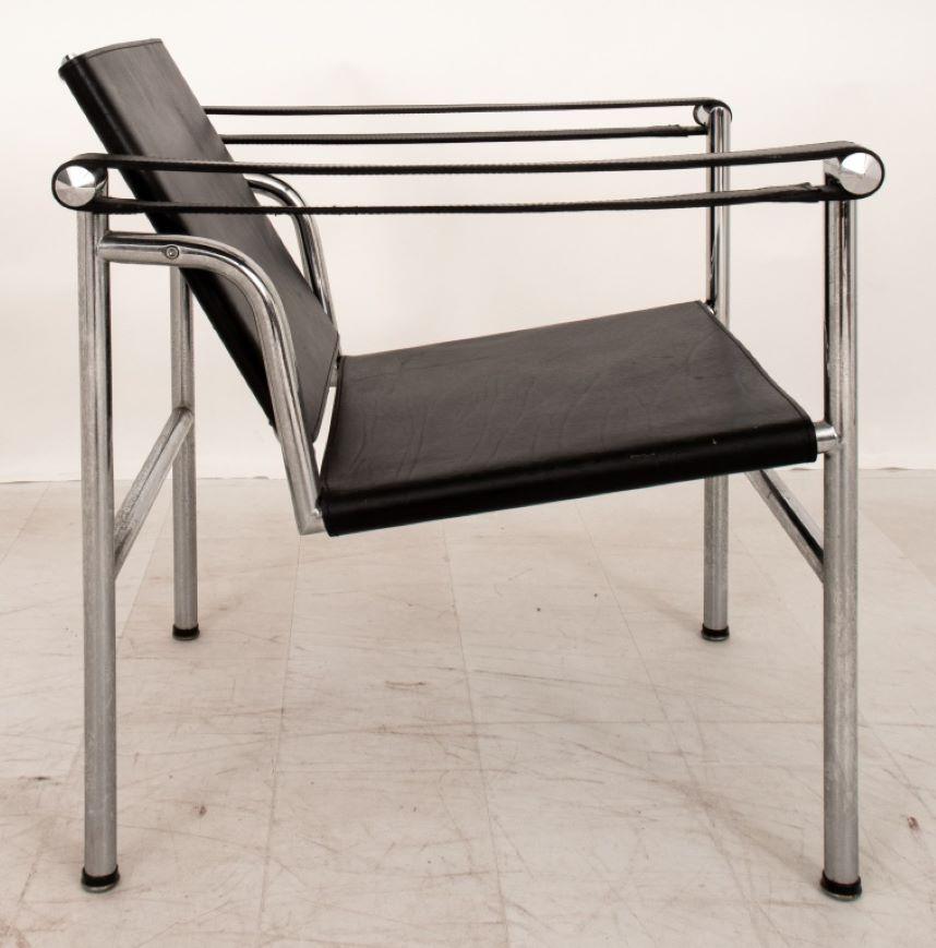 Le Corbusier LC1 Chair in Black 2