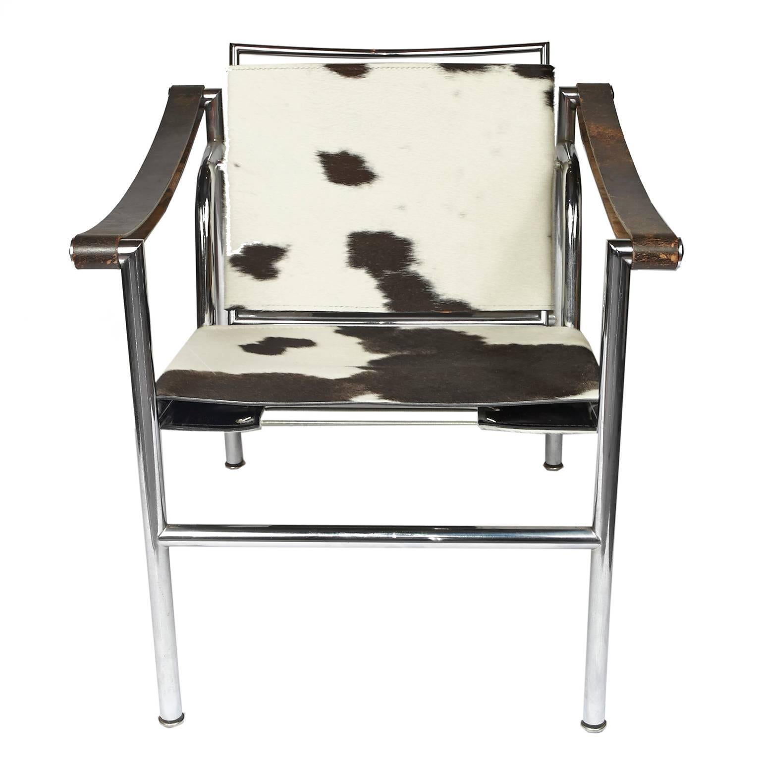 Paar Sling Chairs von Le Corbusier LC1 4