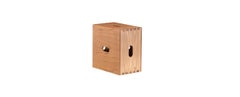 Le Corbusier LC14 Cabanon Hocker von Cassina, massives Kastanienholz, Italien