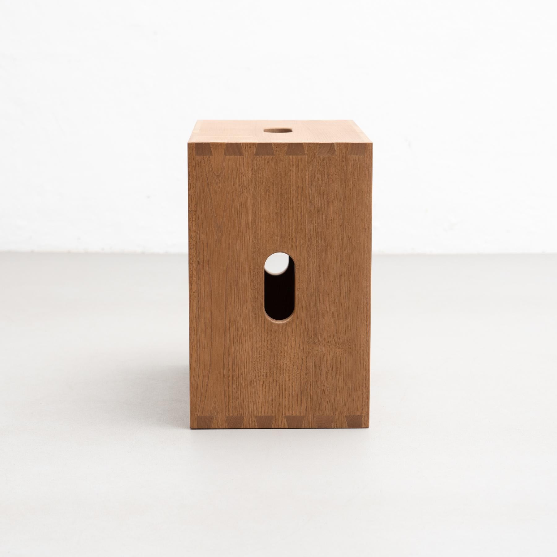 Le Corbusier LC14 Cabanon Wood Stool by Cassina 3
