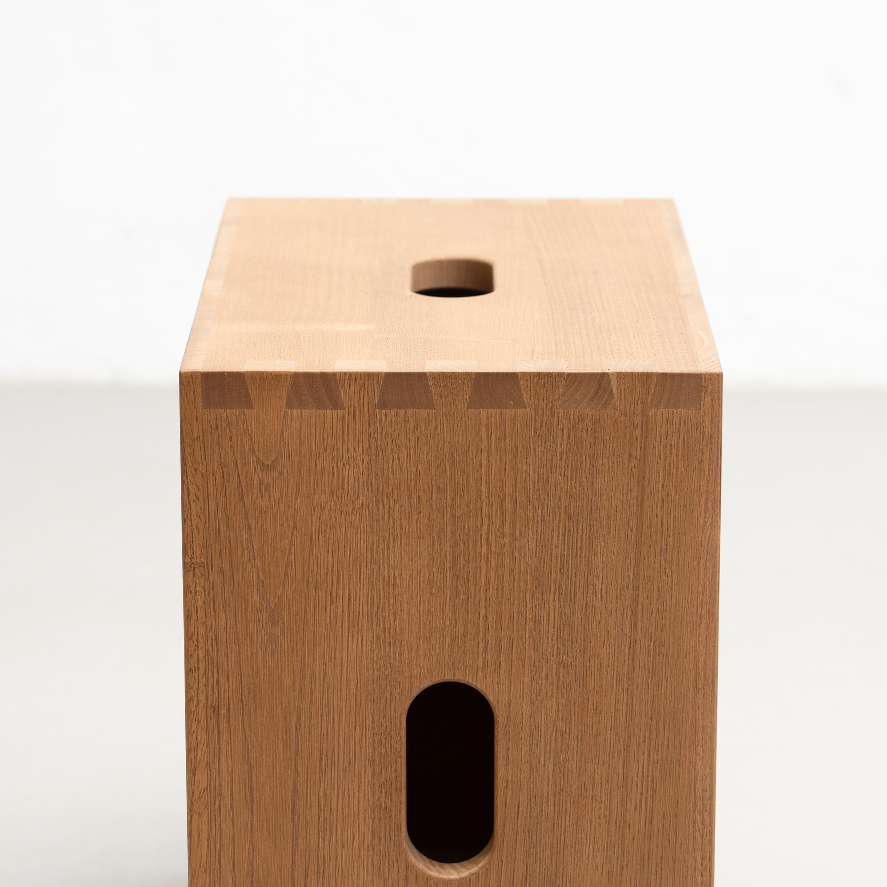 Le Corbusier LC14 Cabanon Wood Stool by Cassina 4