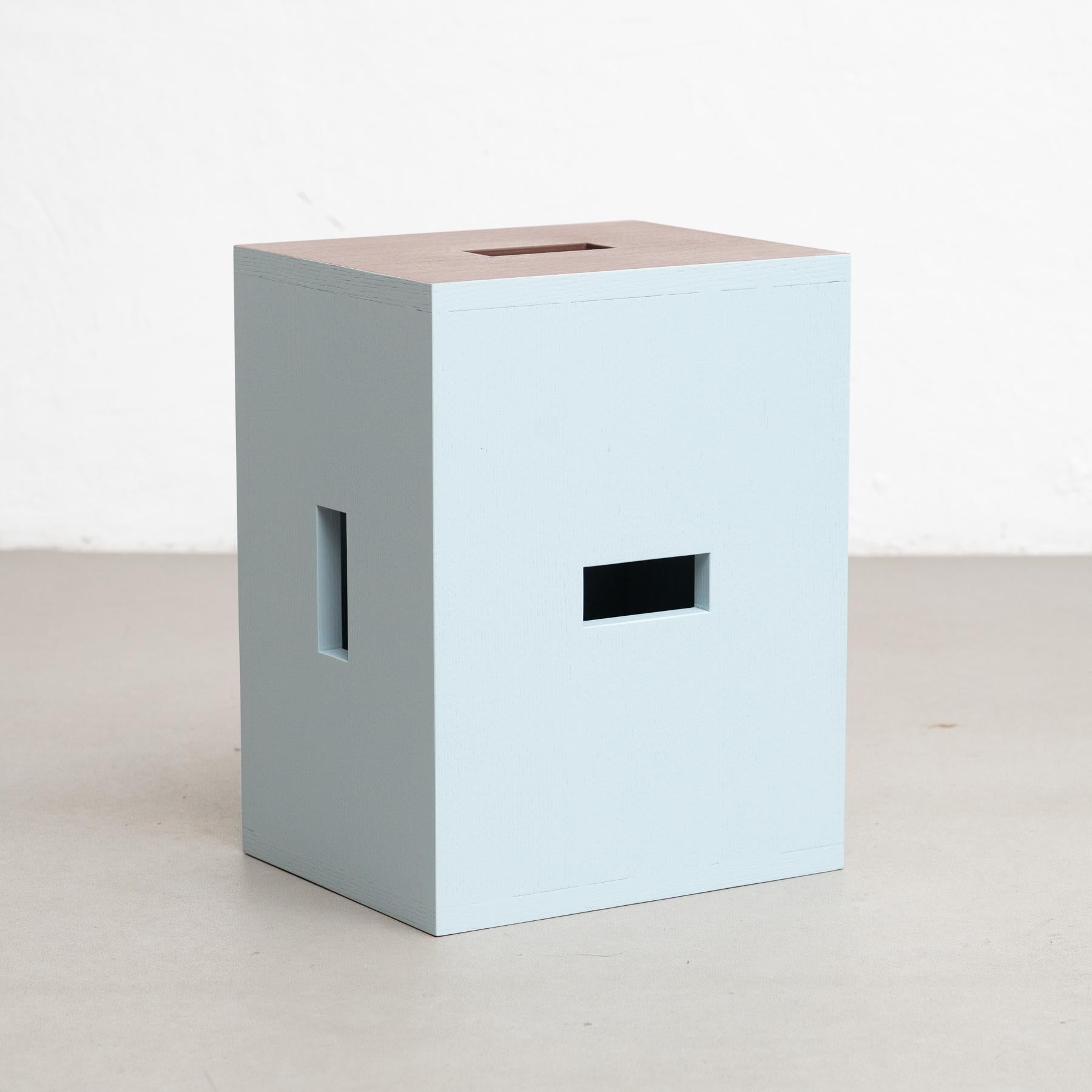 Le Corbusier LC14 Tabouret Nantes Rezè Taburete De Madera Para Cassina Moderno de mediados de siglo en venta
