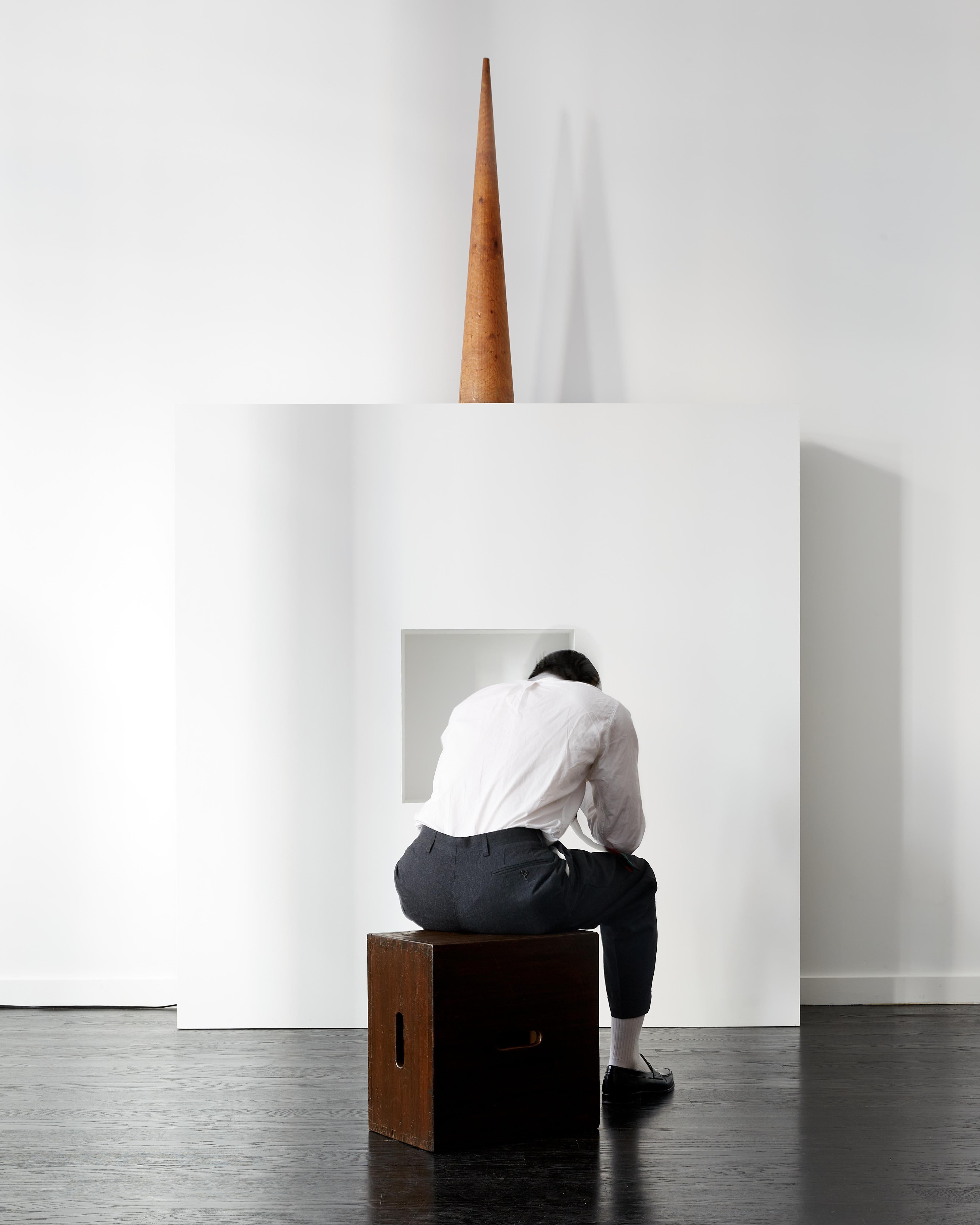 Mid-Century Modern Le Corbusier LC14 Wooden Stool