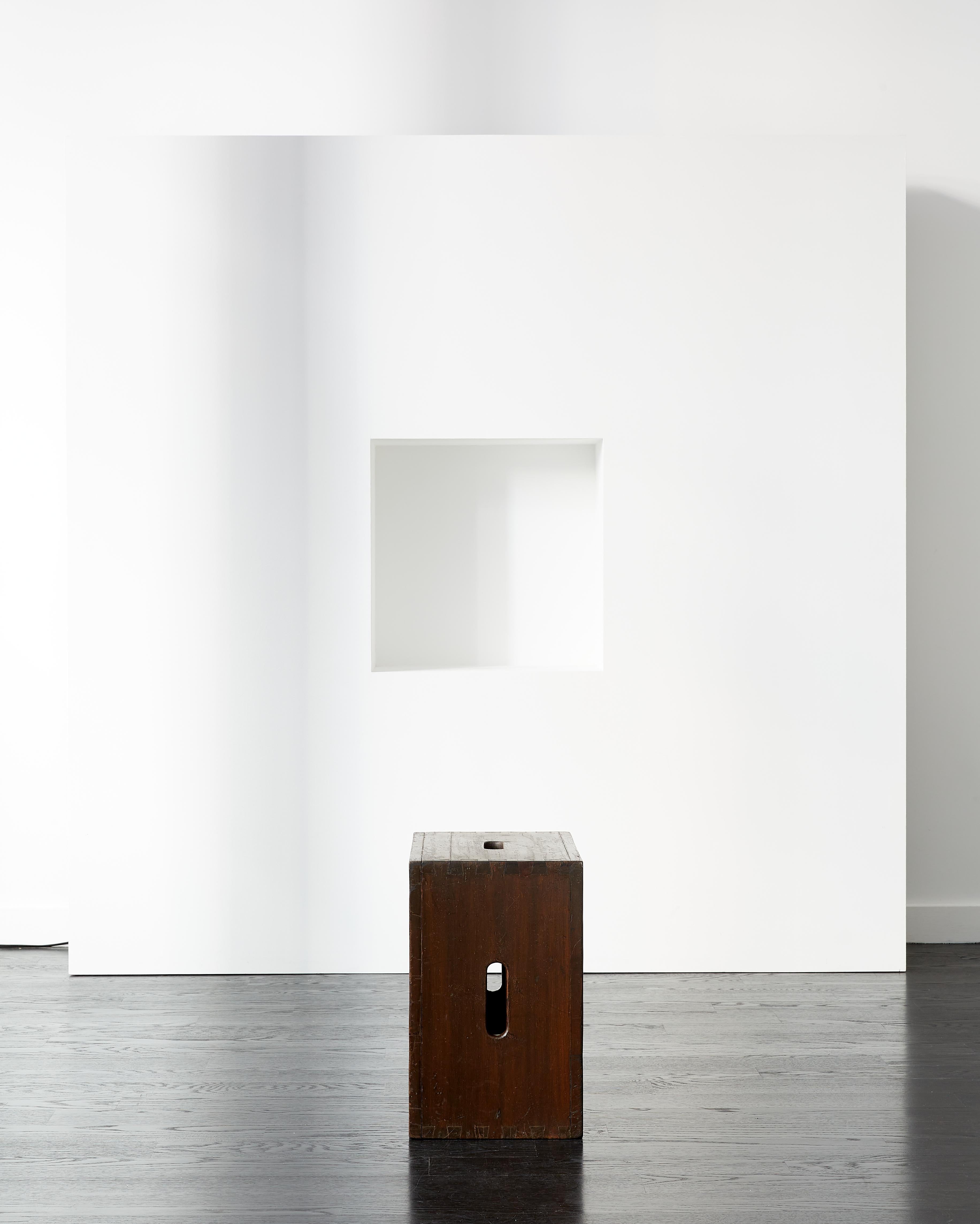 Le Corbusier LC14 Wooden Stool In Good Condition In Brooklyn, NY
