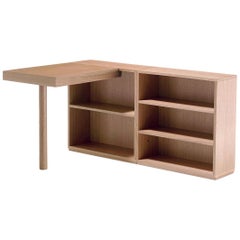 Le Corbusier LC16 Writing Wood Desk and Shelve by Cassina