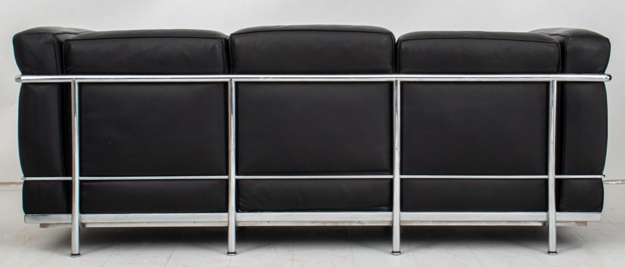 20th Century Le Corbusier LC2 3 Seat Sofa, Cassina